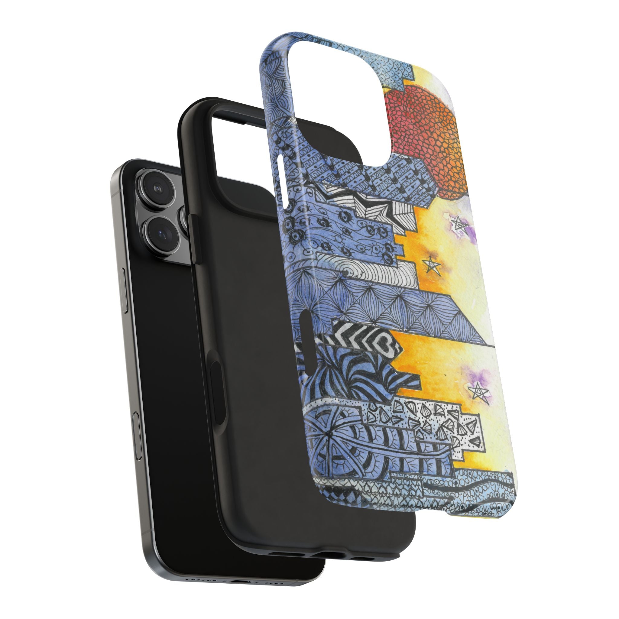 Tough Phone Case - All iPhones and Samsung Galaxys - Exciting Abstract Design #5 In The Shadows