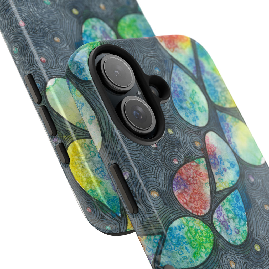 Tough Phone Case - All iPhones and Samsung Galaxys - Exciting Abstract Design #30 Give Us A Minute