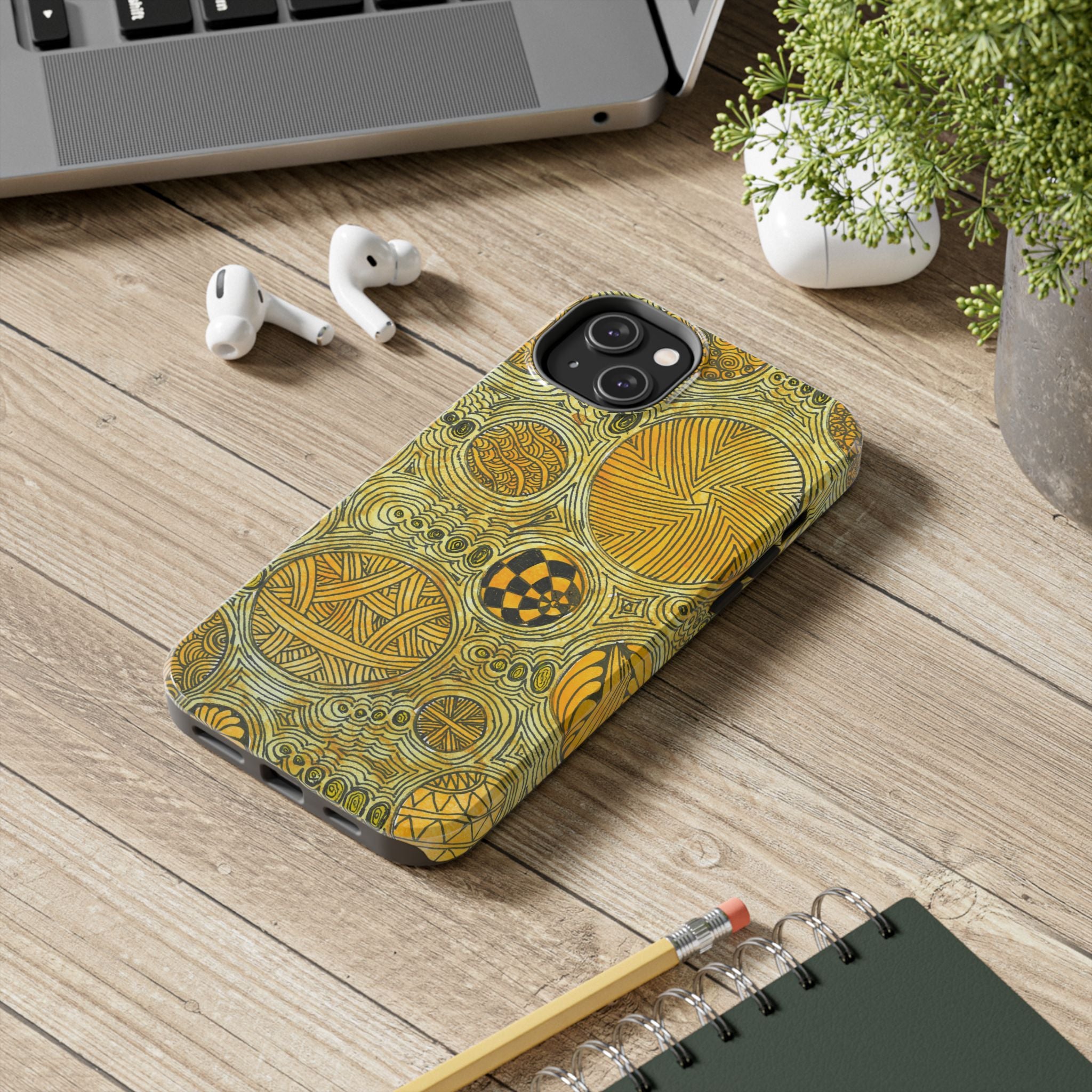 Tough Phone Case - All iPhones and Samsung Galaxys - Exciting Abstract Design #38 The Conversationalist