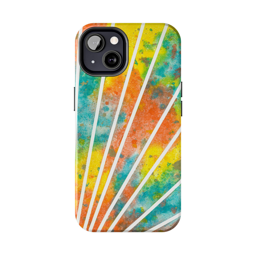 Tough Phone Case - All iPhones and Samsung Galaxys - Exciting Abstract Design #101 Your Energy Radiates