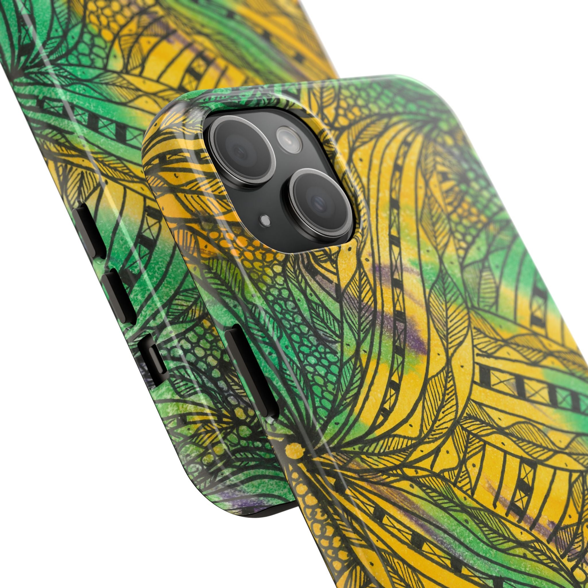 Tough Phone Case - All iPhones and Samsung Galaxys - Exciting Abstract Design #37 Shubbery!