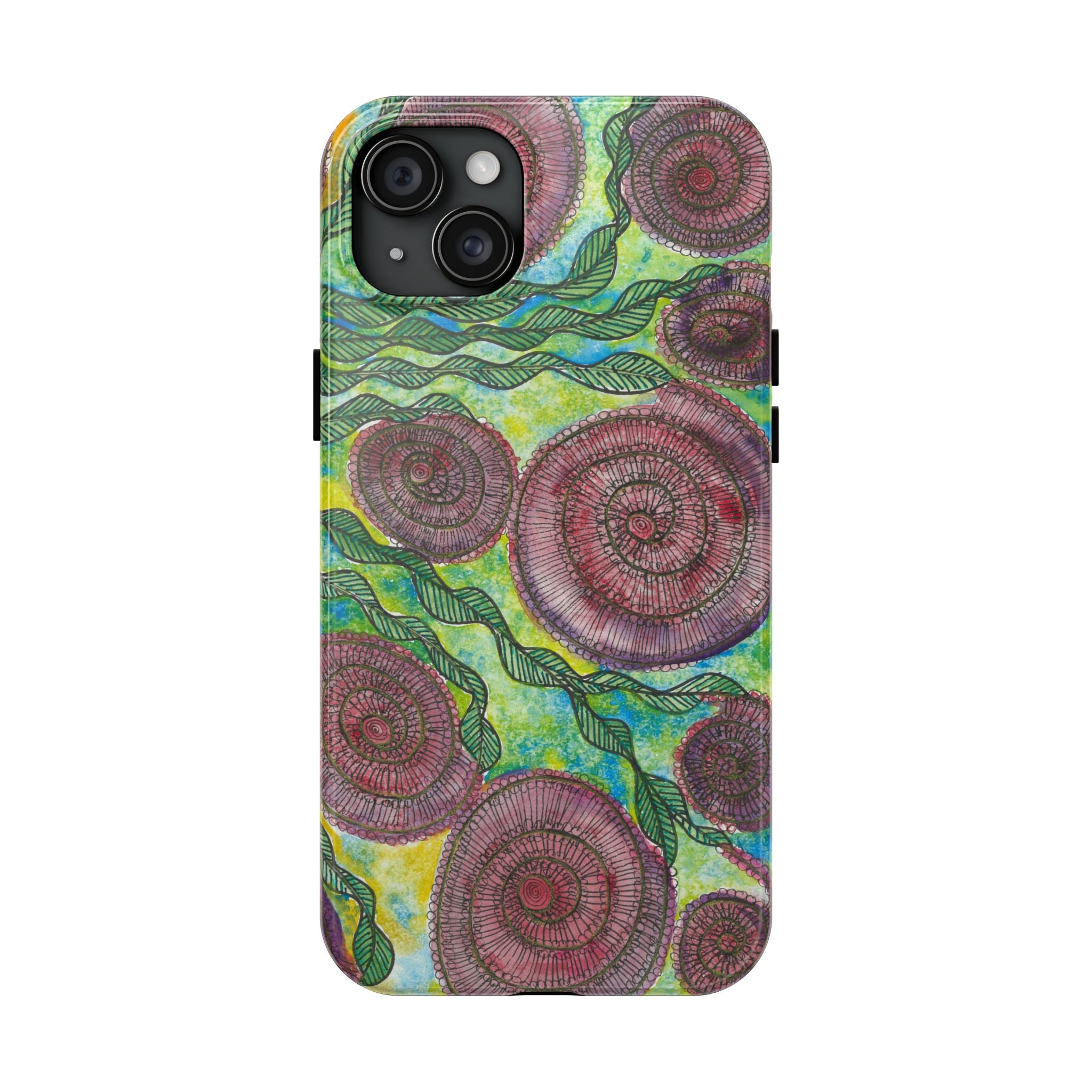 Tough Phone Case - All iPhones and Samsung Galaxys - Exciting Abstract Design #35 Beetroot To Yourself