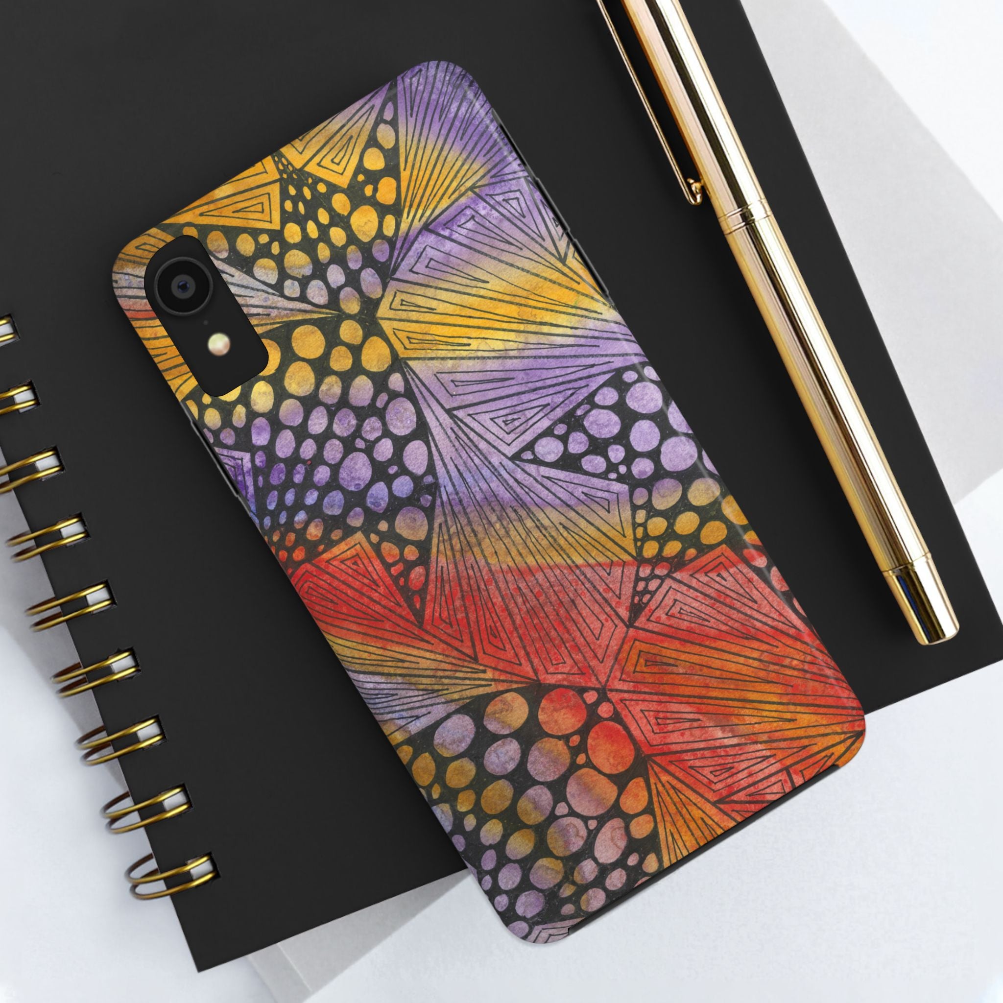 Tough Phone Case - All iPhones and Samsung Galaxys - Exciting Abstract Design #82 Fighting Delusions