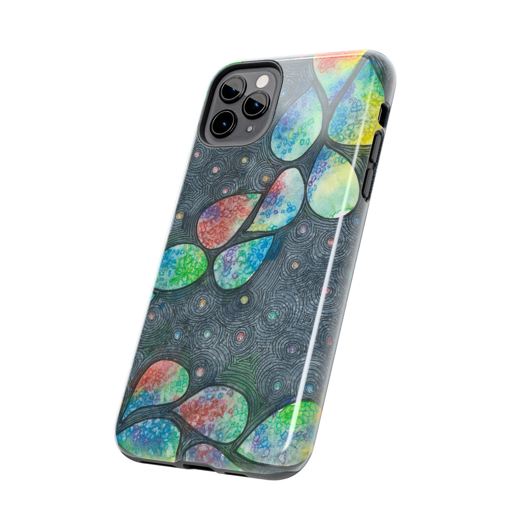 Tough Phone Case - All iPhones and Samsung Galaxys - Exciting Abstract Design #30 Give Us A Minute