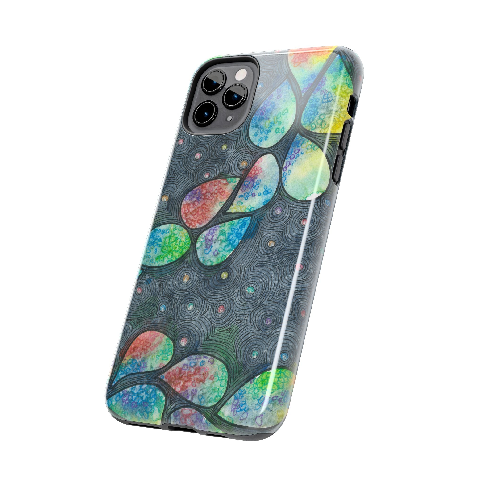 Tough Phone Case - All iPhones and Samsung Galaxys - Exciting Abstract Design #30 Give Us A Minute