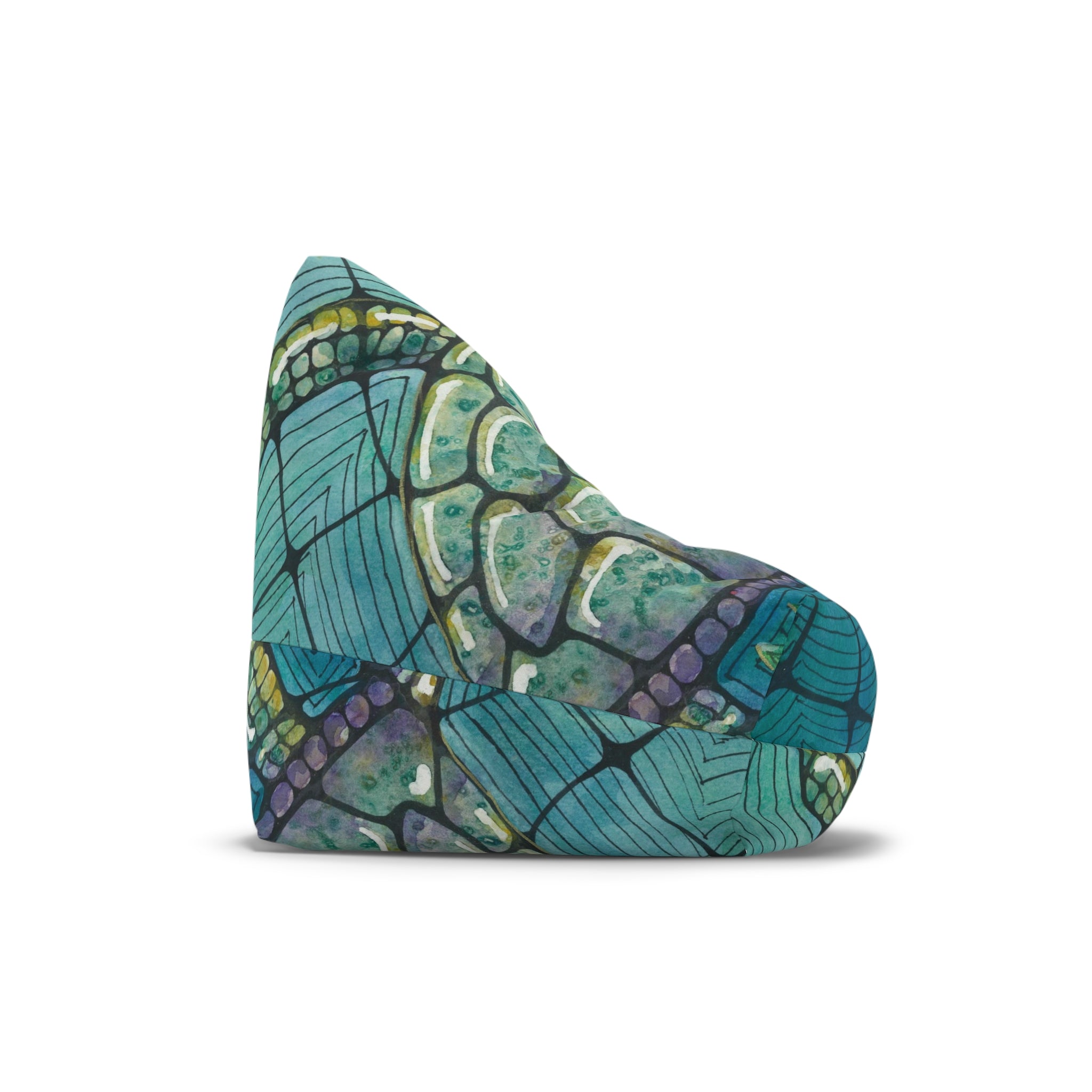 Bean Bag Chair Covers For Indoor & Outdoor - 2 Sizes - Exciting Abstract Design #73 Turtling Along
