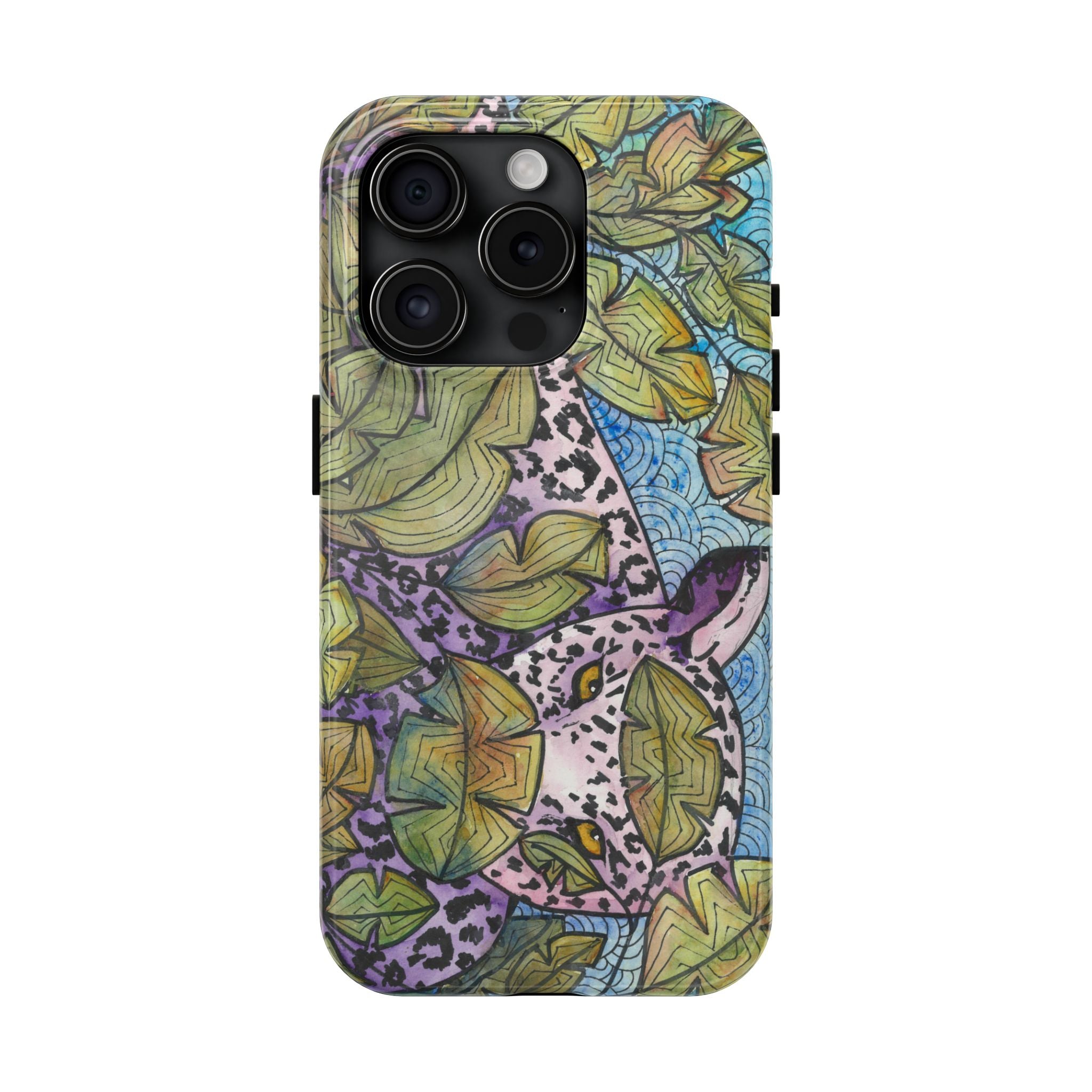 Tough Phone Case - All iPhones and Samsung Galaxys - Exciting Abstract Design #76 Purrfect Blend
