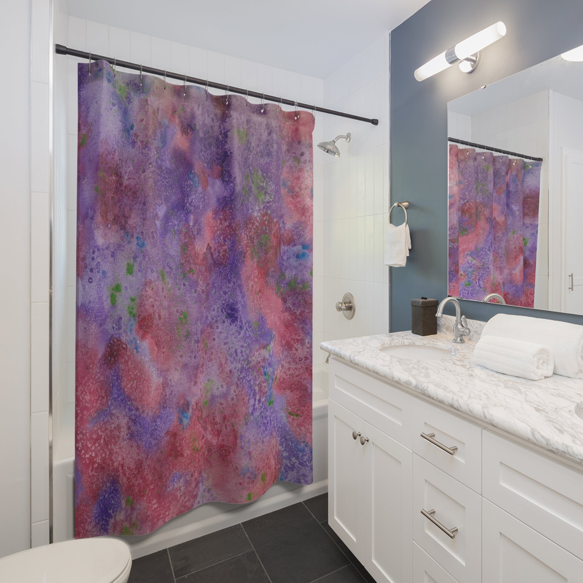 Beautiful Shower Curtains to Refresh Your Bathroom. Colourful Abstract Designs. Perfect For Your Bathroom or Special House-Warming Gift #62 Resolutions