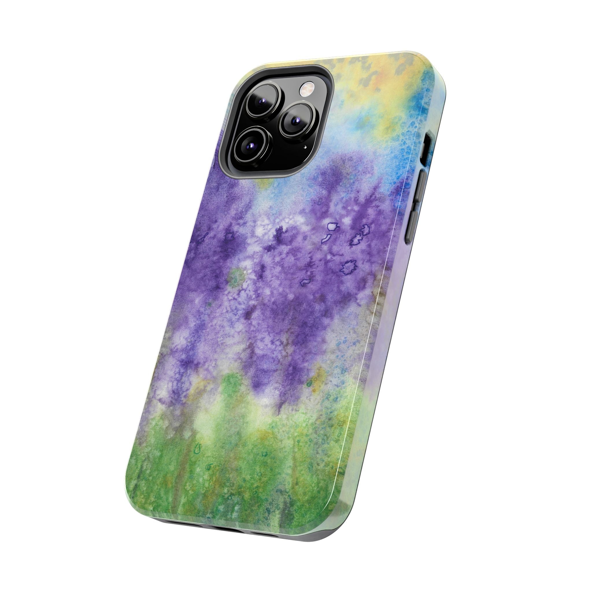 Tough Phone Case - All iPhones and Samsung Galaxys - Exciting Abstract Design #74 Lavender Fields