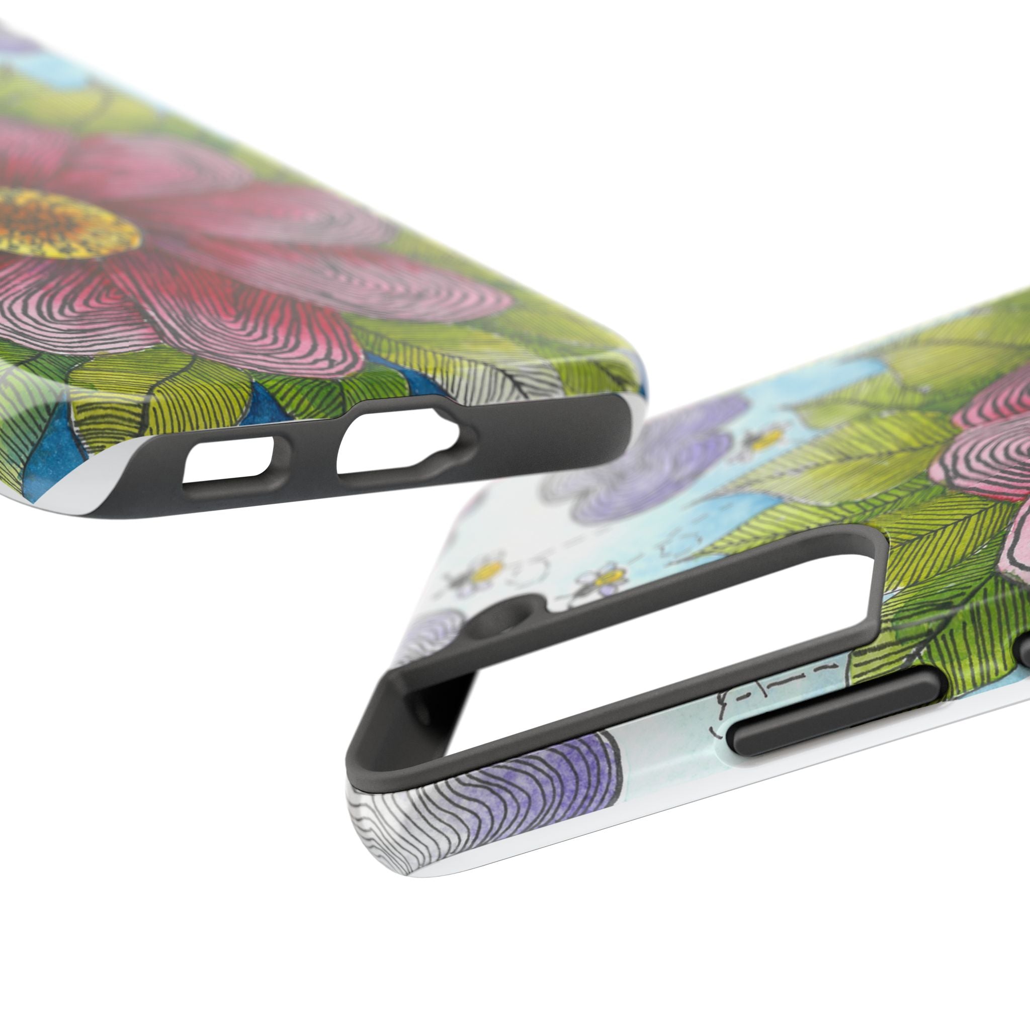 Tough Phone Case - All iPhones and Samsung Galaxys - Exciting Abstract Design  #4 Bloom'n