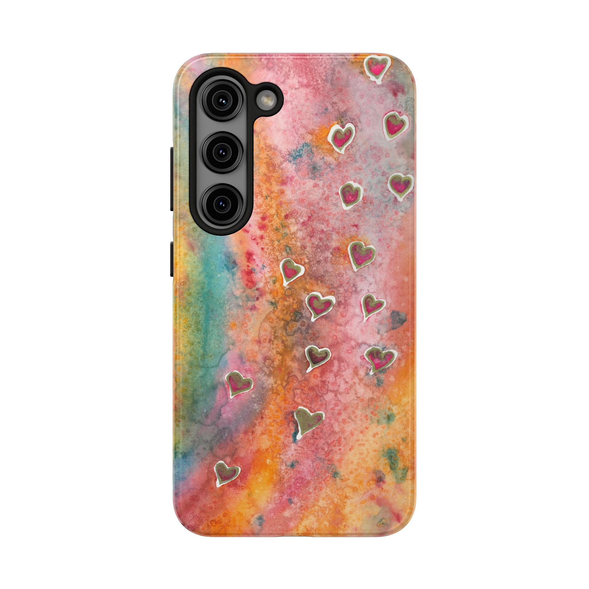Tough Phone Case - All iPhones and Samsung Galaxys - Exciting Abstract Design #96 Love, Friendship, integrity