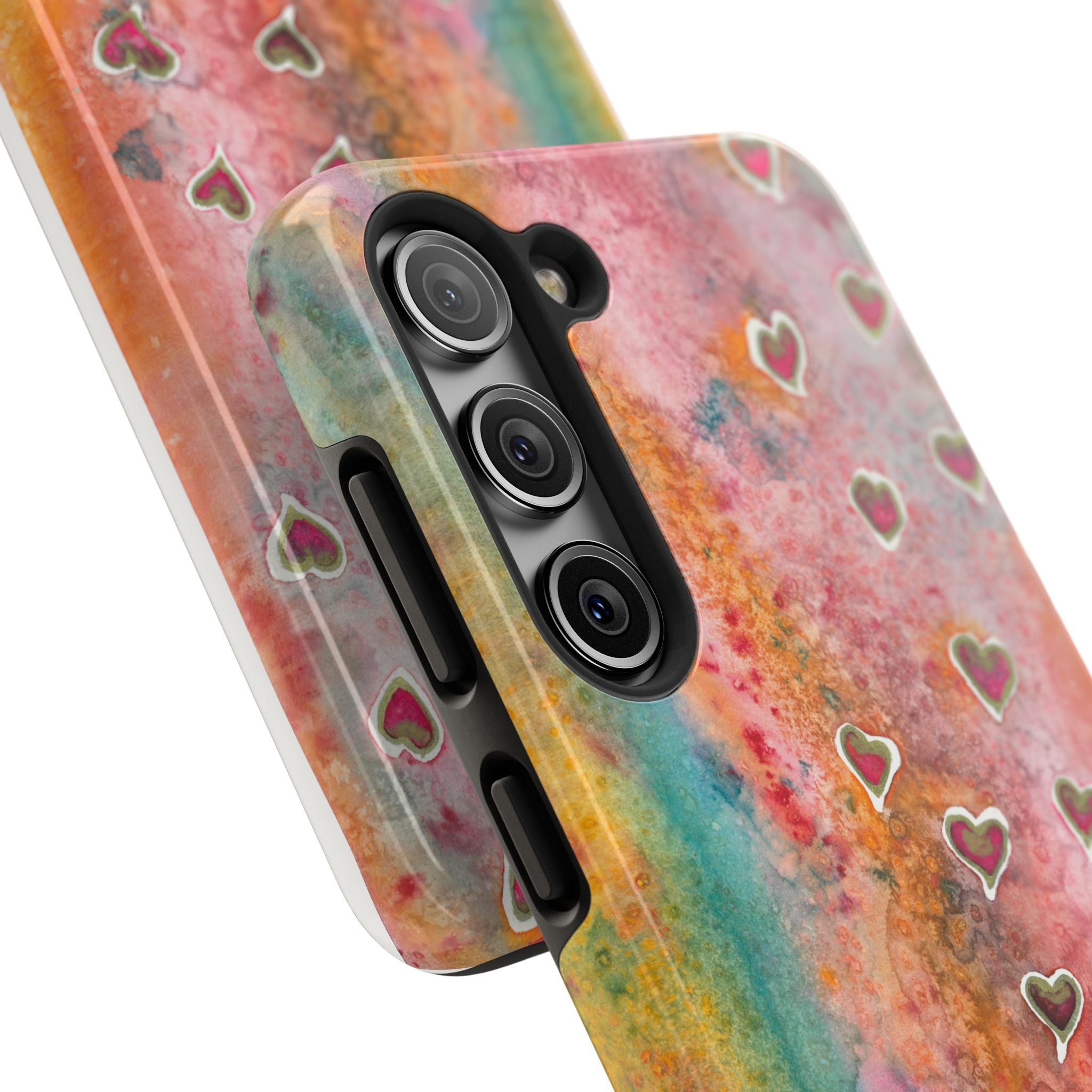 Tough Phone Case - All iPhones and Samsung Galaxys - Exciting Abstract Design #96 Love, Friendship, integrity