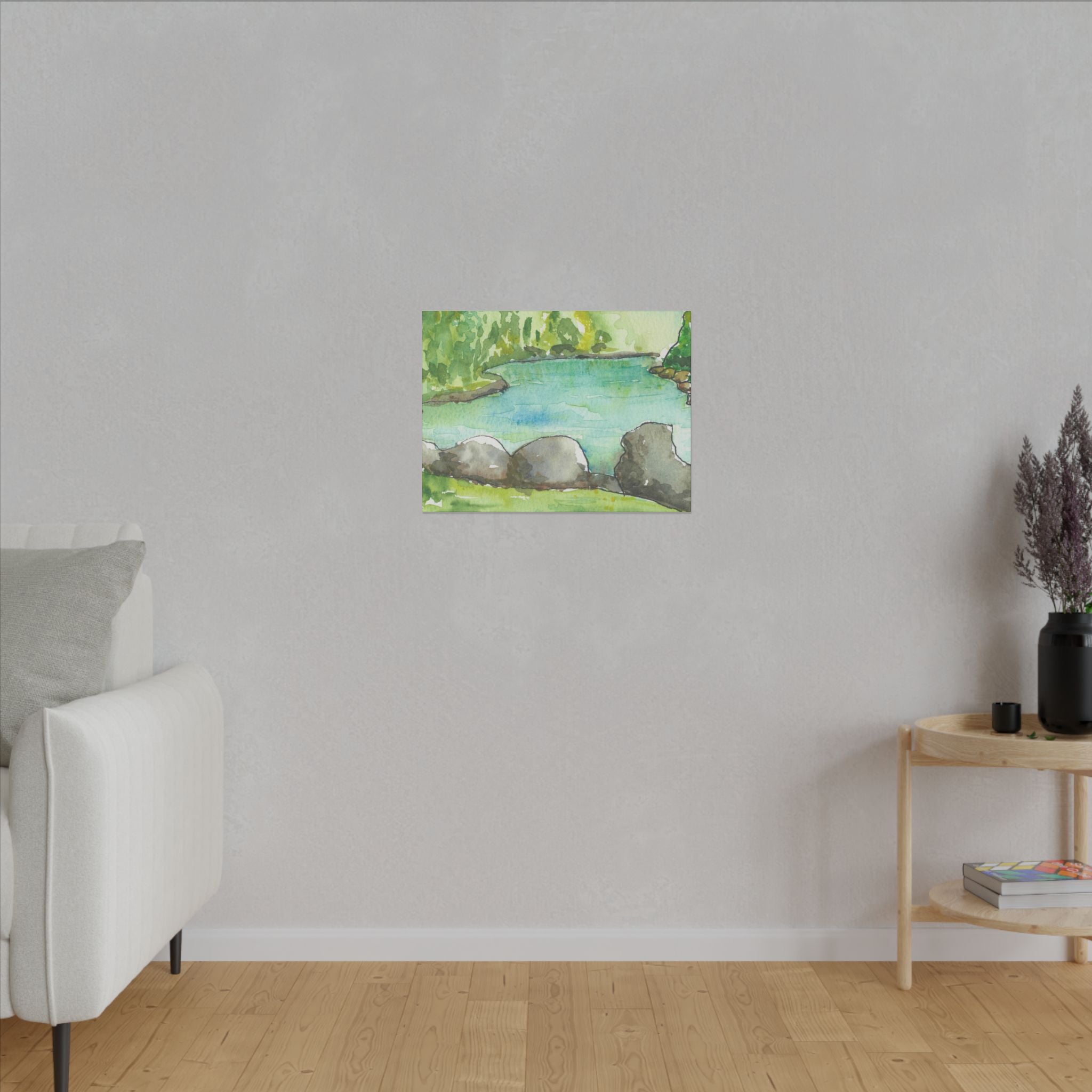 Large Colourful Wall Art, Canvas Prints, For Office, Bedroom or Living Room, or Special Gift #88 Tara River - Montenegro