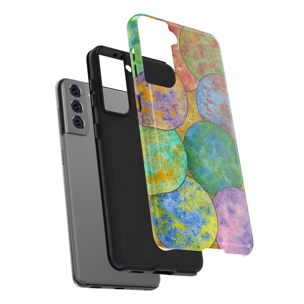Tough Phone Case - All iPhones and Samsung Galaxys - Exciting Abstract Design #61 Worlds Apart