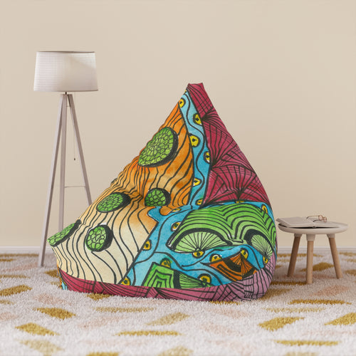 Bean Bag Chair Covers For Indoor & Outdoor - 2 Sizes - Exciting Abstract Design #11 Today's The Day