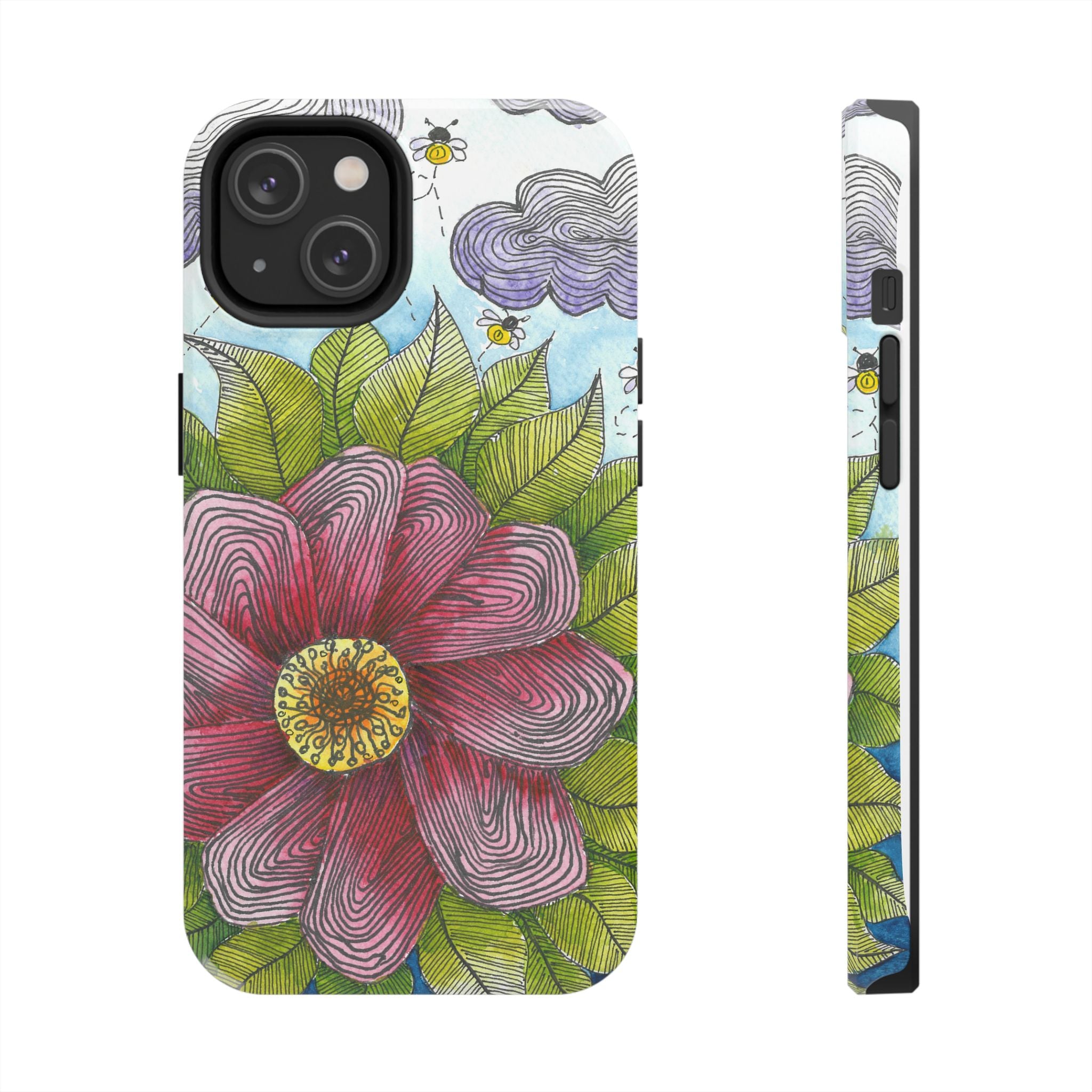 Tough Phone Case - All iPhones and Samsung Galaxys - Exciting Abstract Design  #4 Bloom'n