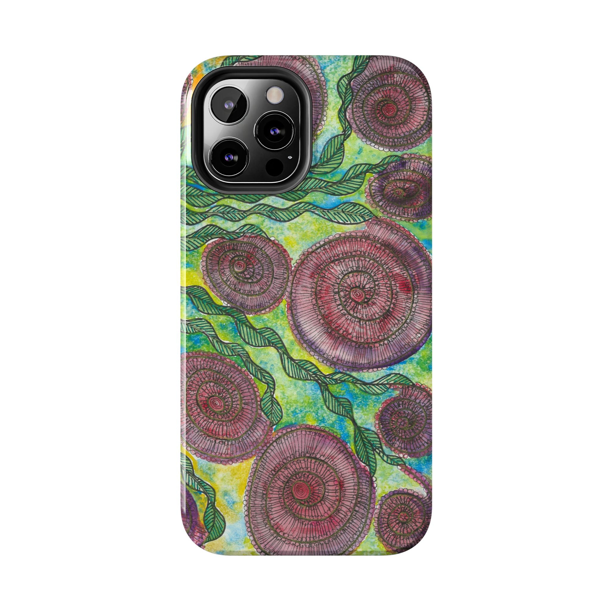 Tough Phone Case - All iPhones and Samsung Galaxys - Exciting Abstract Design #35 Beetroot To Yourself