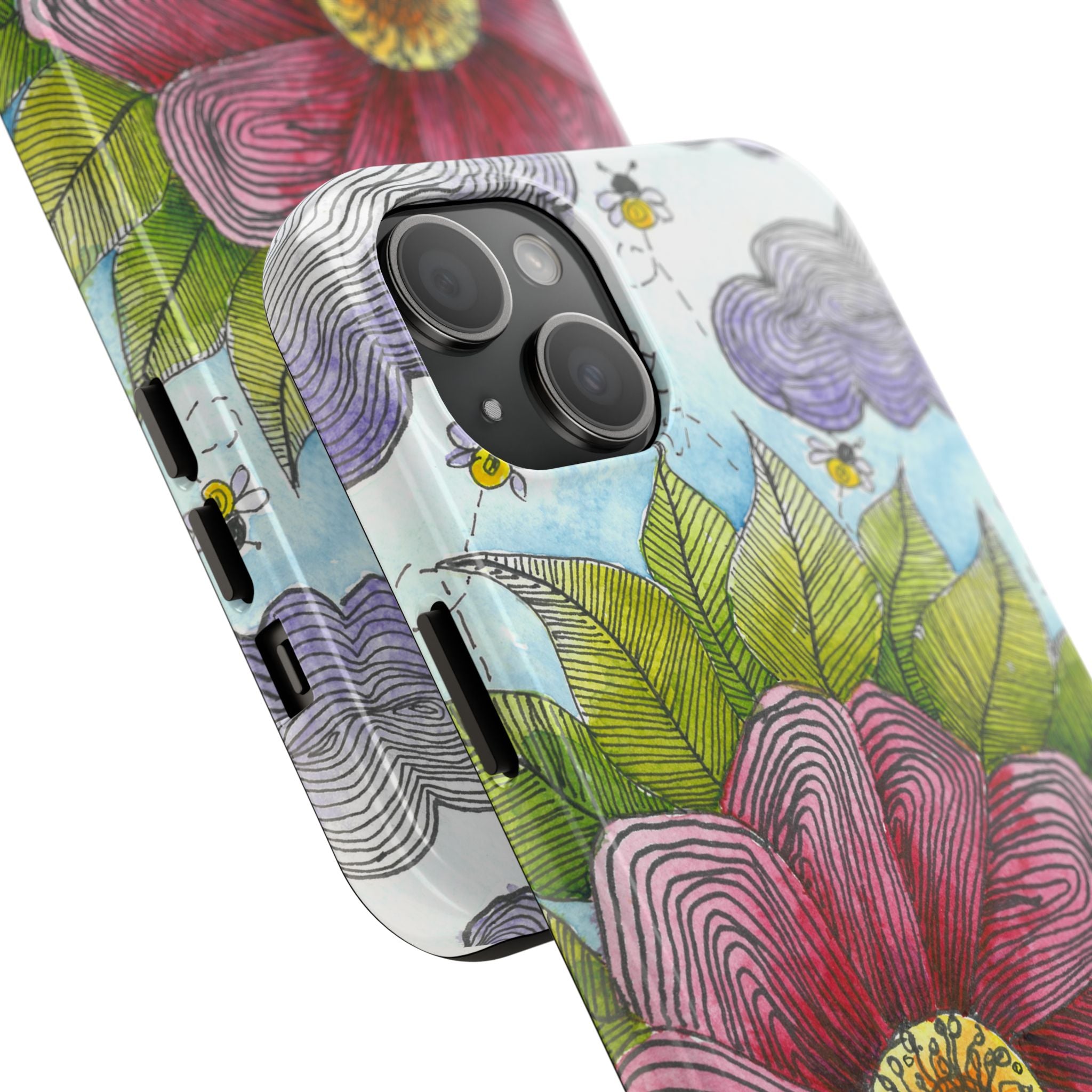 Tough Phone Case - All iPhones and Samsung Galaxys - Exciting Abstract Design  #4 Bloom'n
