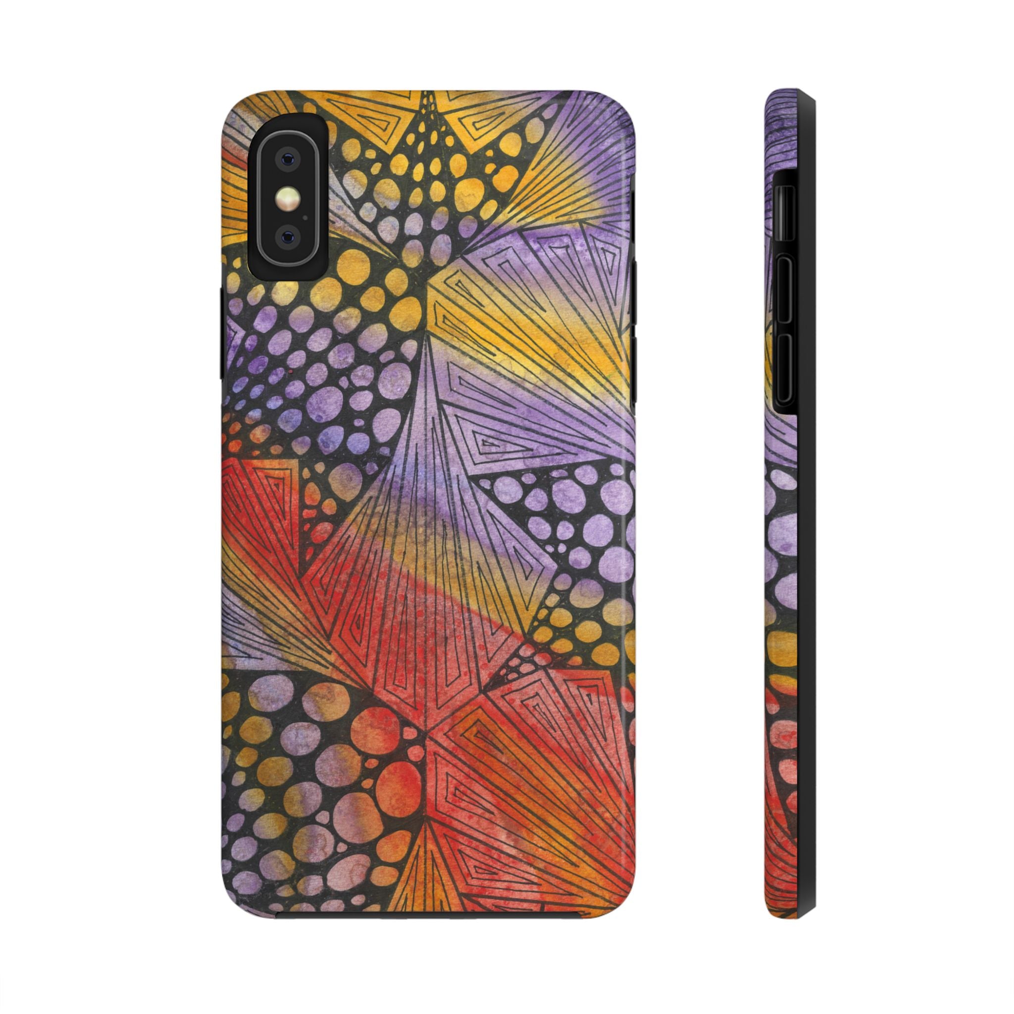 Tough Phone Case - All iPhones and Samsung Galaxys - Exciting Abstract Design #82 Fighting Delusions