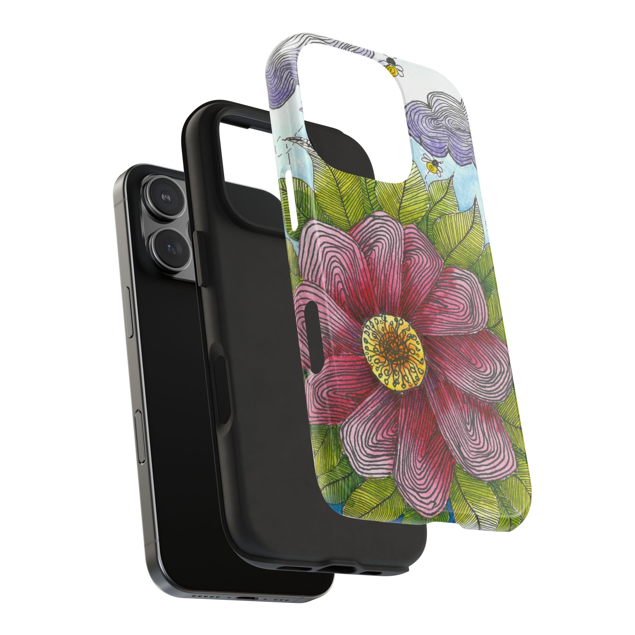 Tough Phone Case - All iPhones and Samsung Galaxys - Exciting Abstract Design  #4 Bloom'n