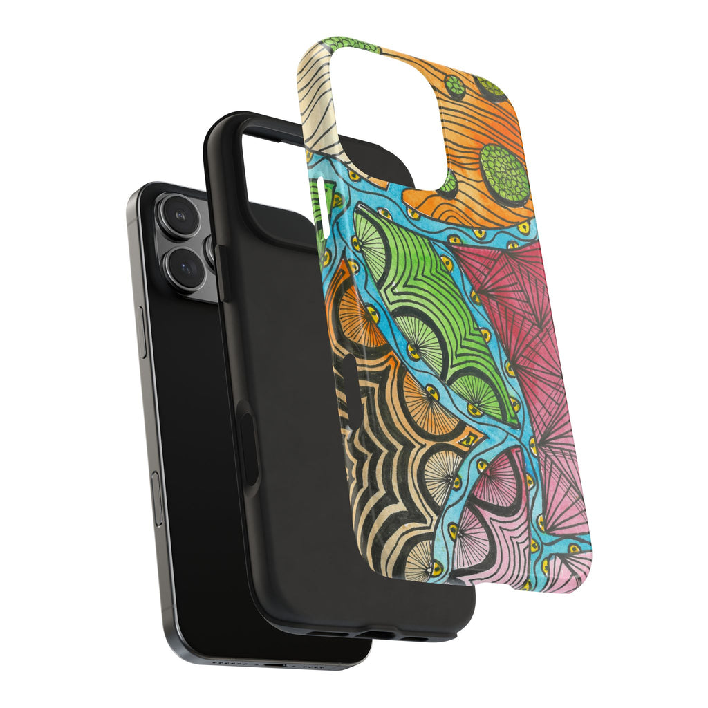 Tough Phone Case - All iPhones and Samsung Galaxys - Exciting Abstract Design #11 Today's The Day