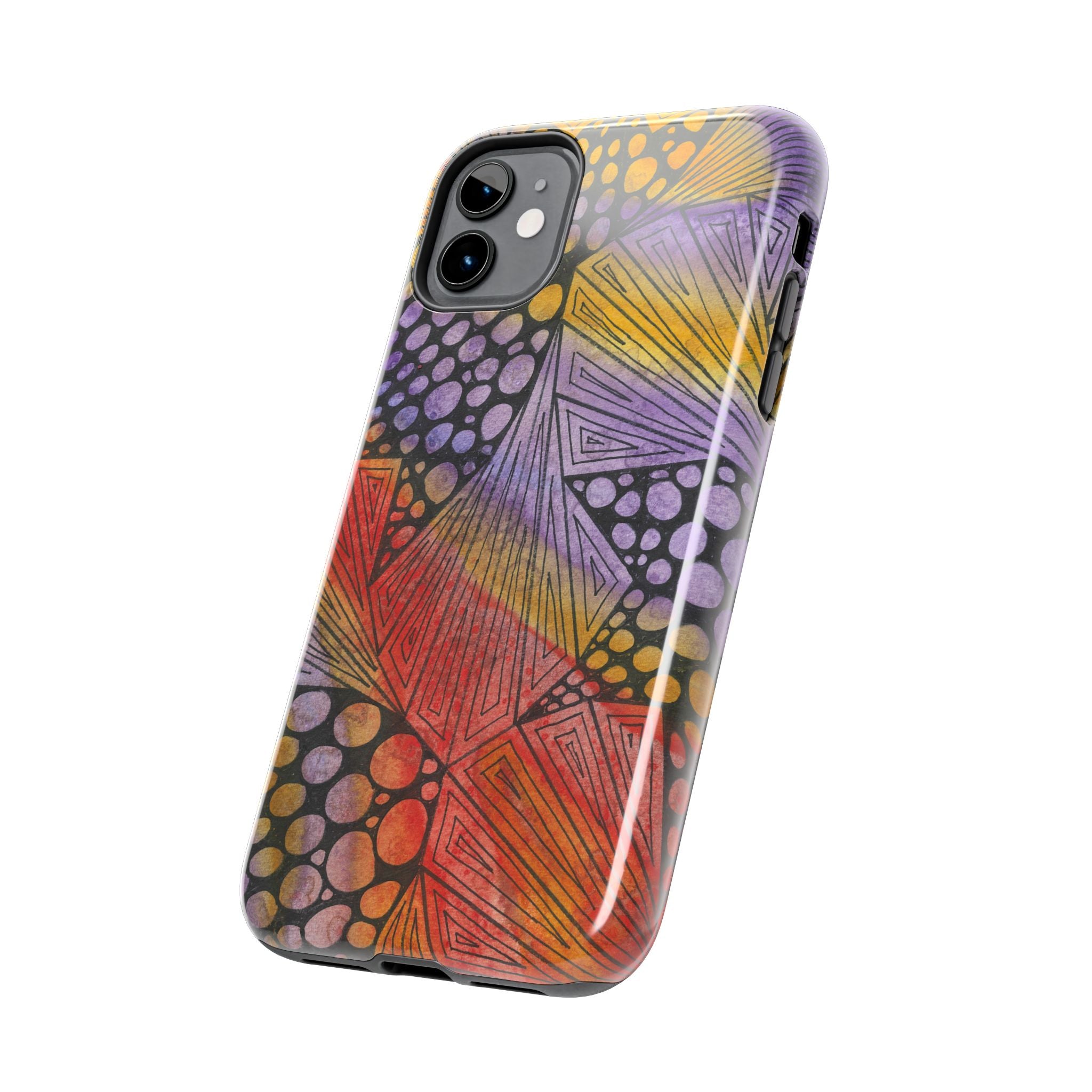 Tough Phone Case - All iPhones and Samsung Galaxys - Exciting Abstract Design #82 Fighting Delusions