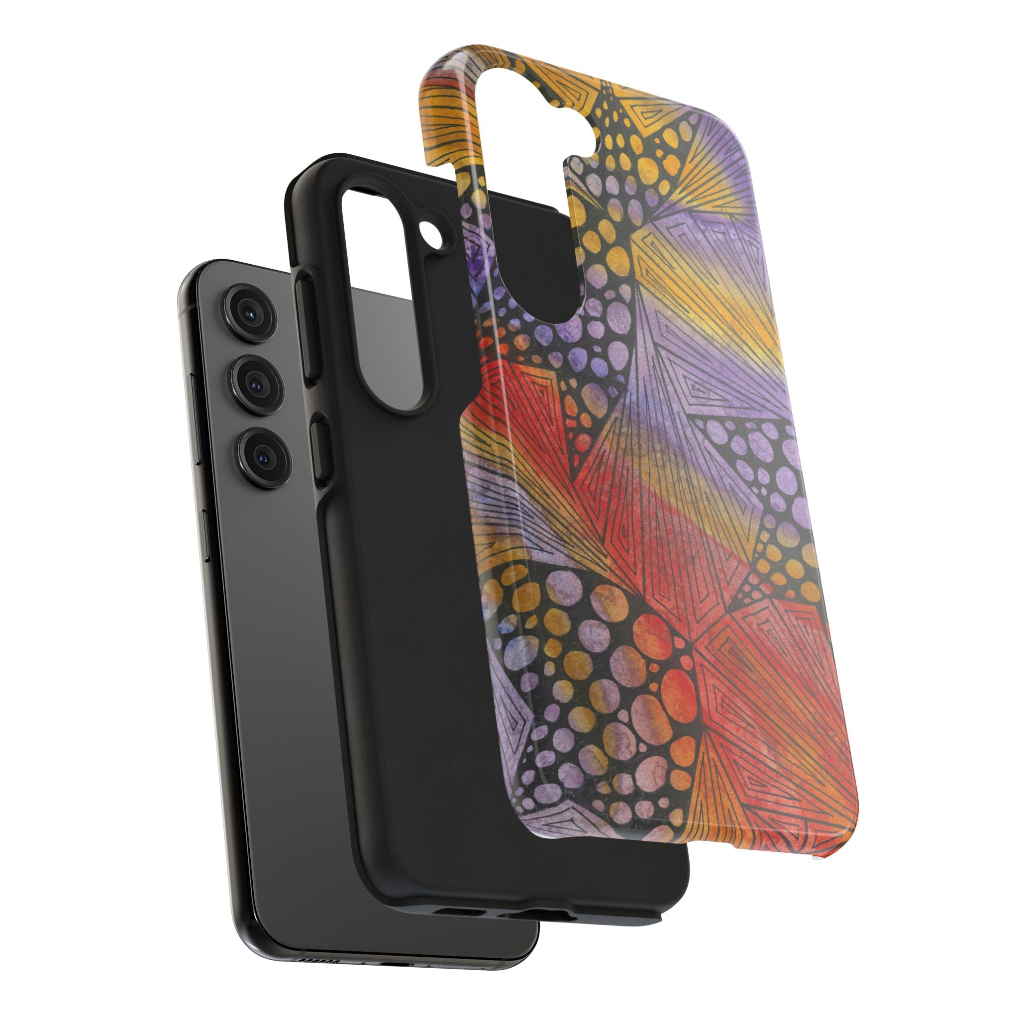 Tough Phone Case - All iPhones and Samsung Galaxys - Exciting Abstract Design #82 Fighting Delusions