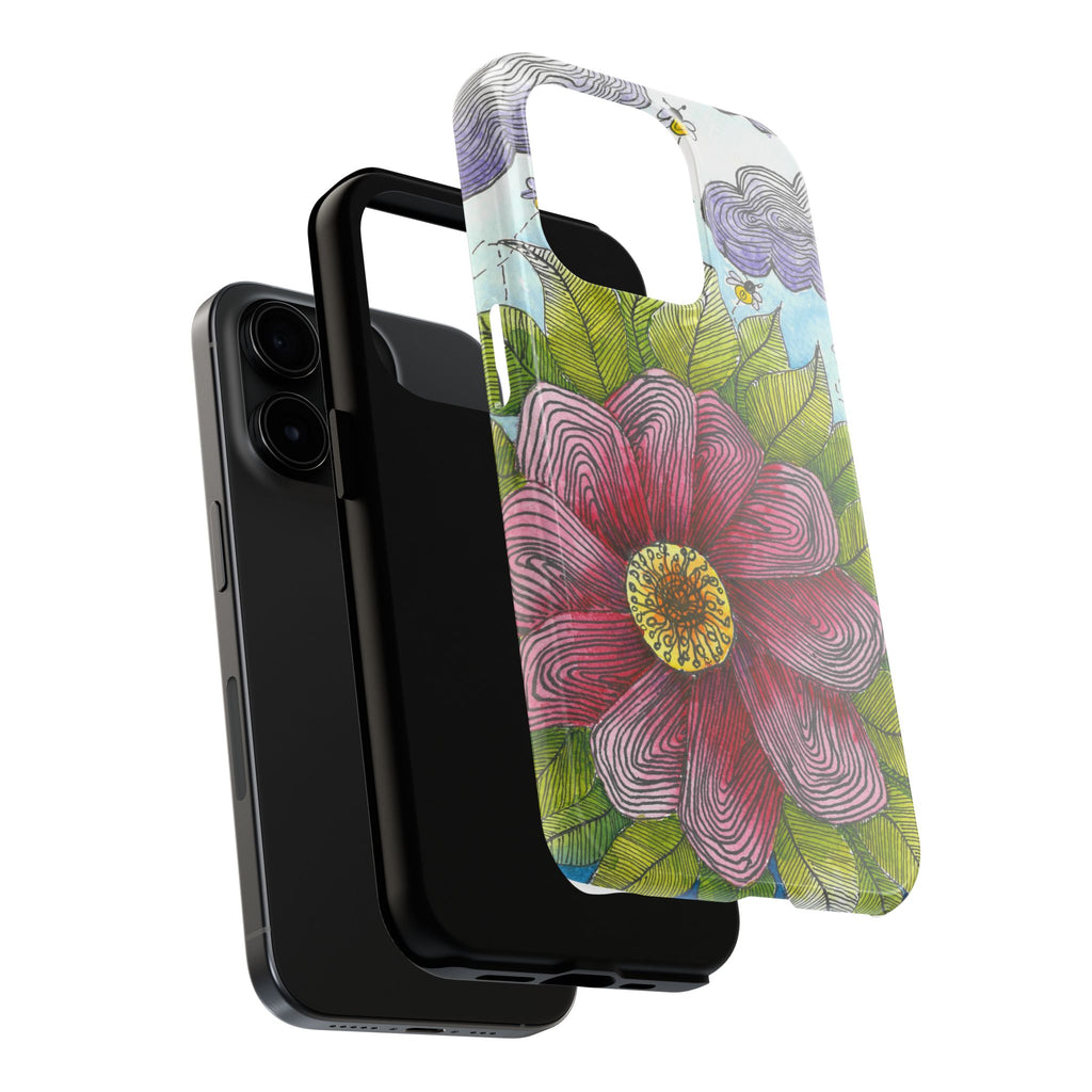 Tough Phone Case - All iPhones and Samsung Galaxys - Exciting Abstract Design  #4 Bloom'n