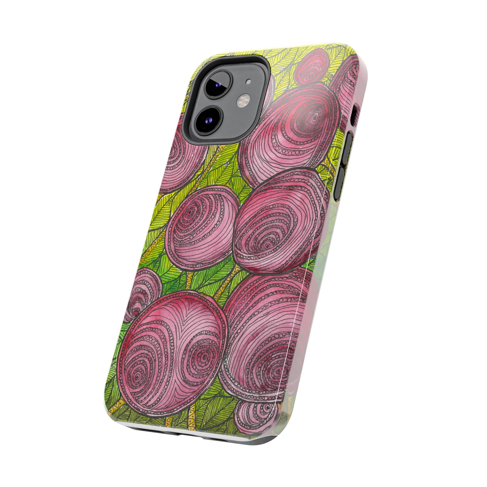 Tough Phone Case - All iPhones and Samsung Galaxys - Exciting Abstract Design #9 Spaced Blossoms