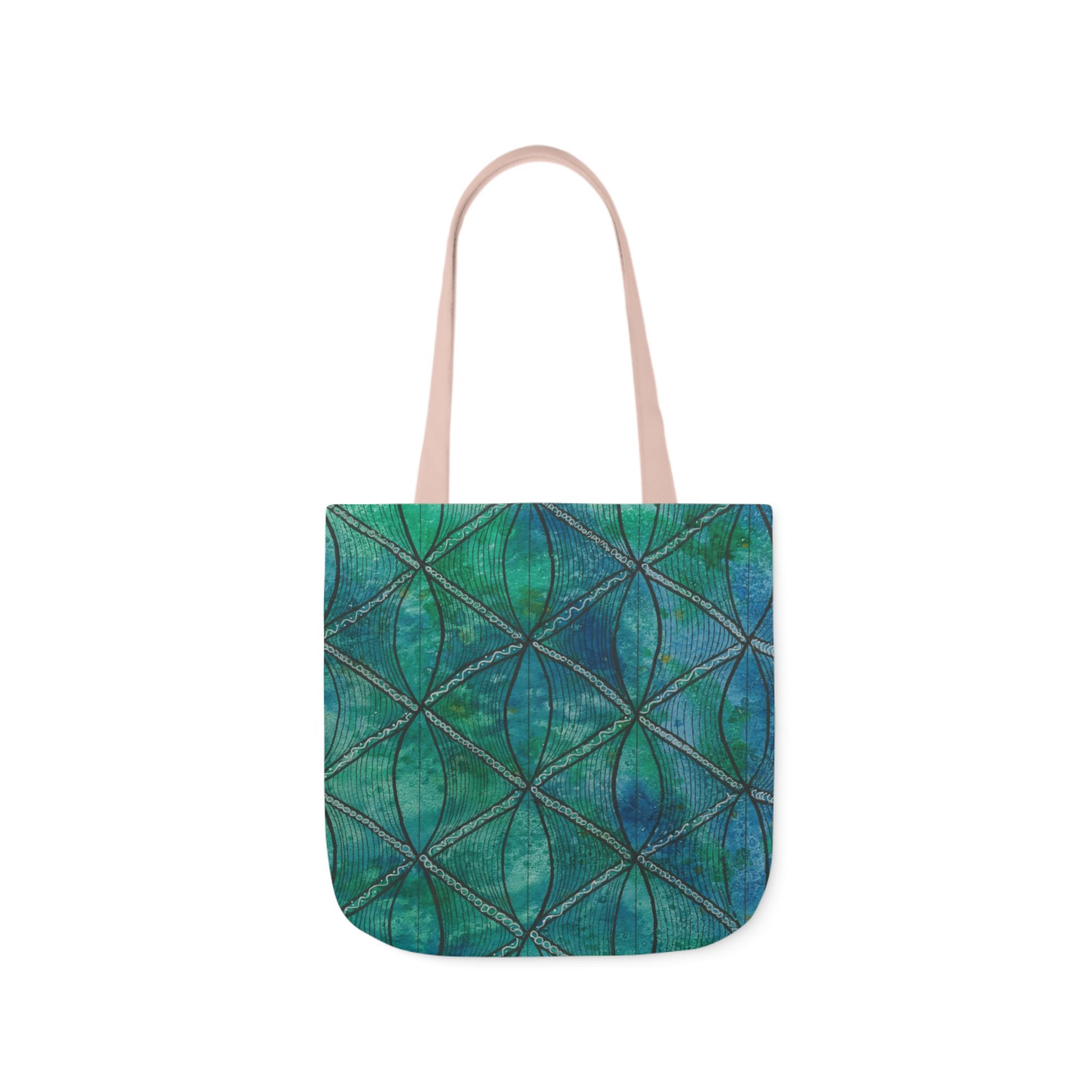 Canvas Tote Bags, Colourful Abstract Designs, 5-Color Straps, 3 Sizes.  For Family and friends or a Special Gift #58 Hows The Serenity