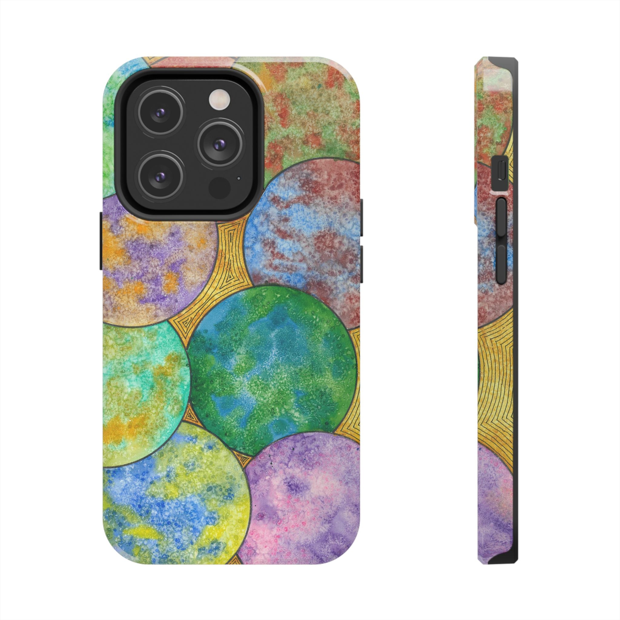 Tough Phone Case - All iPhones and Samsung Galaxys - Exciting Abstract Design #61 Worlds Apart