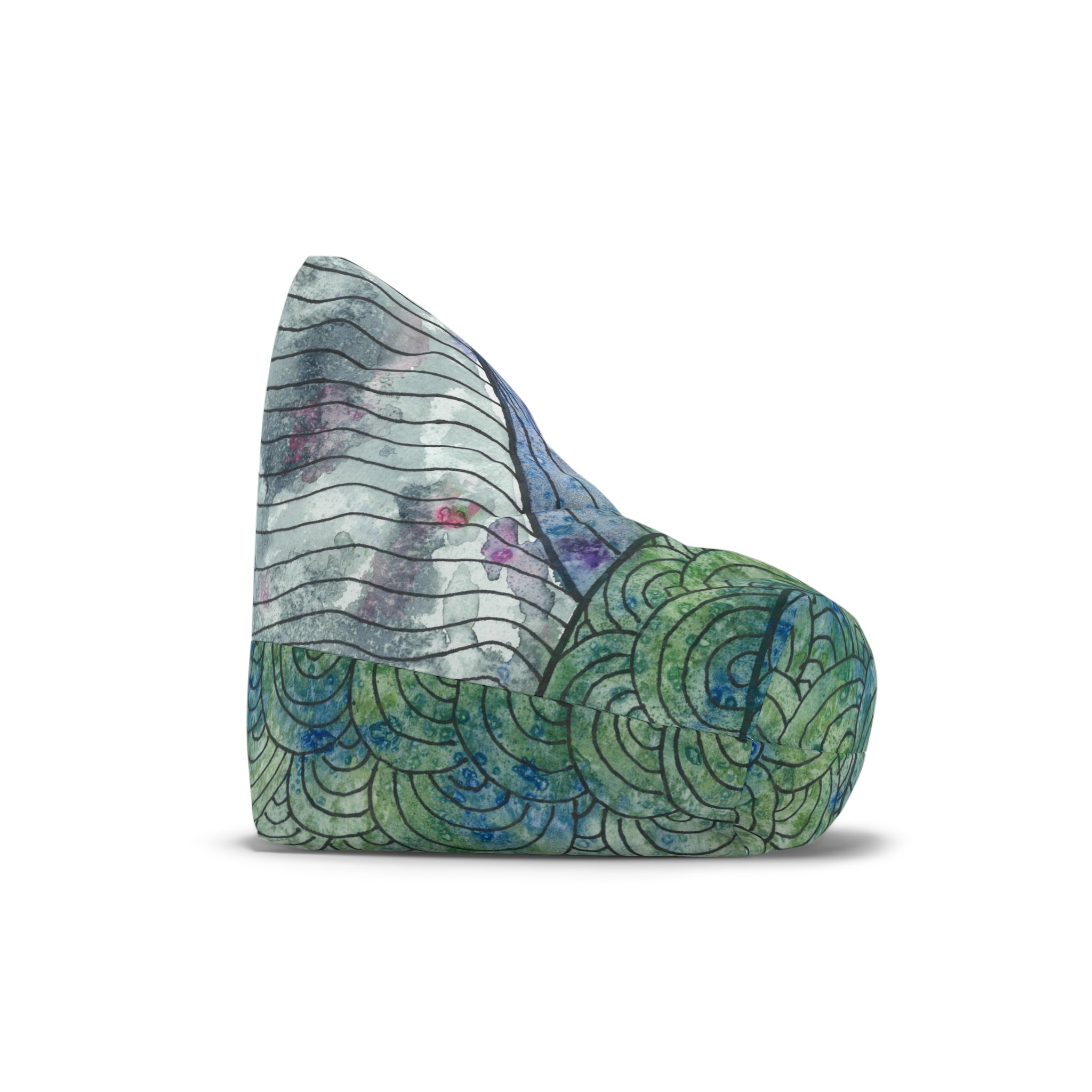 Bean Bag Chair Covers For Indoor & Outdoor - 2 Sizes - Exciting Abstract Design #90 Rtanj Pyramid