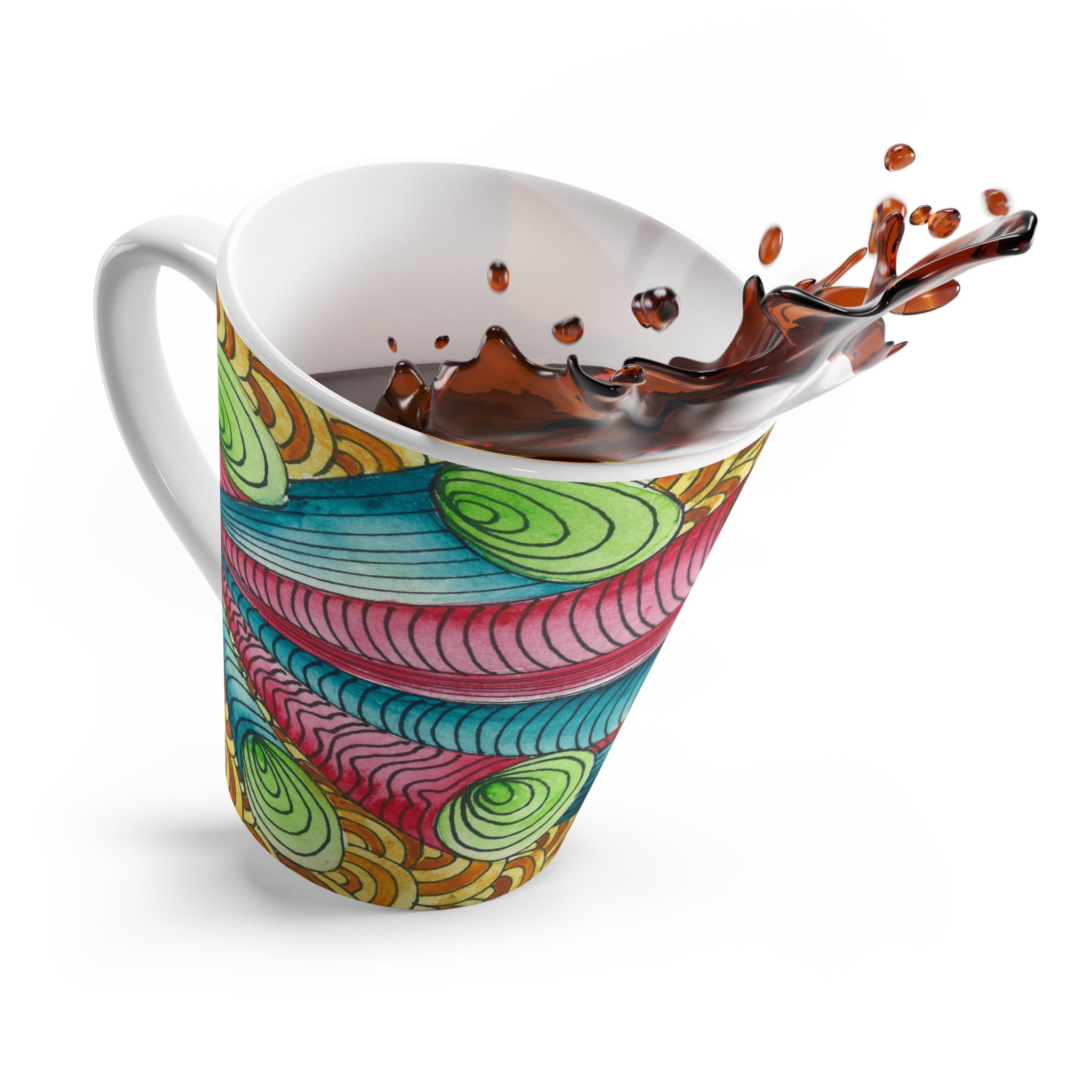 Coffee Mugs and Cups. Colourful Abstract Designs. Perfect for Home, Office or Special Gift #93 On A Mission