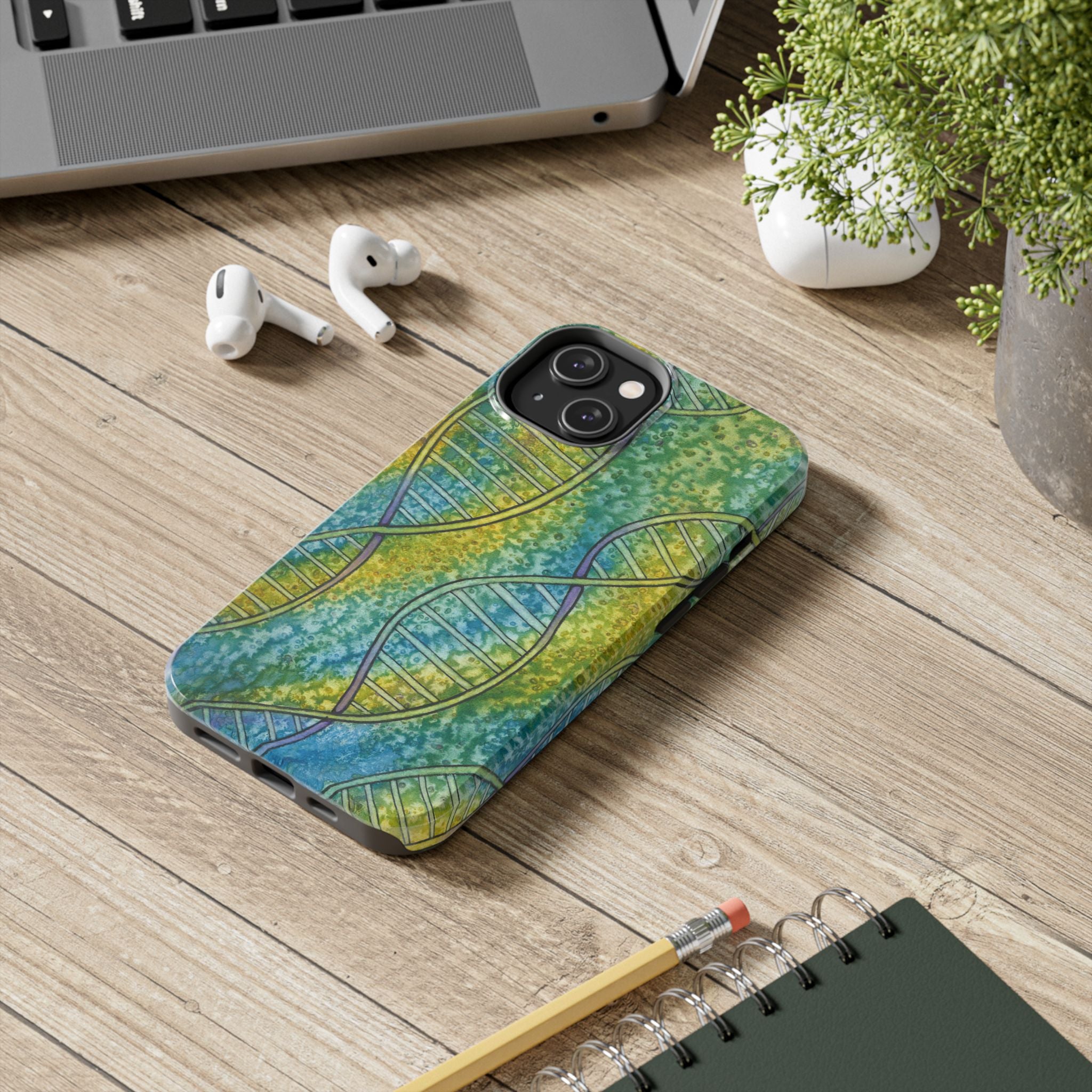 Tough Phone Case - All iPhones and Samsung Galaxys - Exciting Abstract Design #99 Crop of DNA