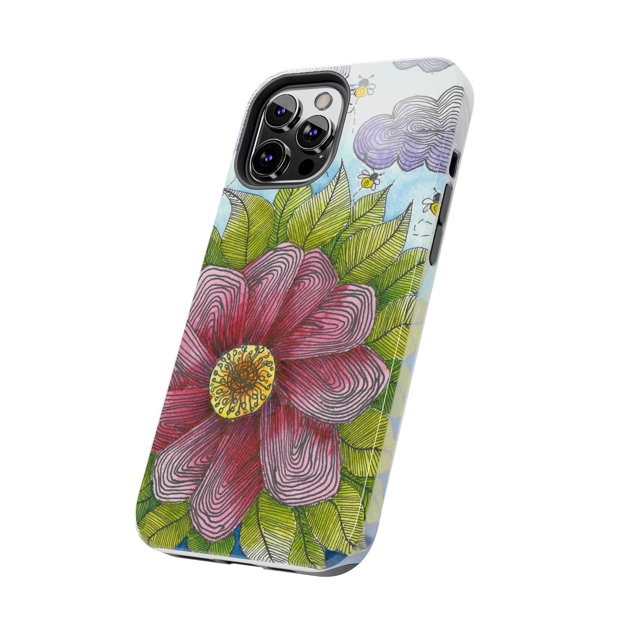 Tough Phone Case - All iPhones and Samsung Galaxys - Exciting Abstract Design  #4 Bloom'n
