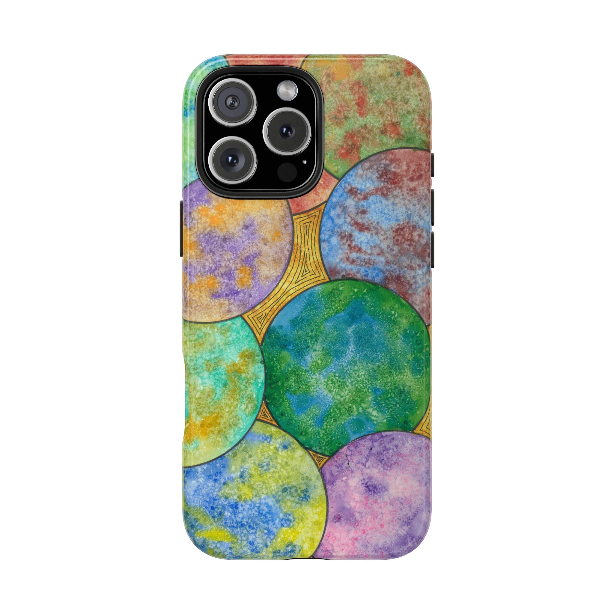 Tough Phone Case - All iPhones and Samsung Galaxys - Exciting Abstract Design #61 Worlds Apart