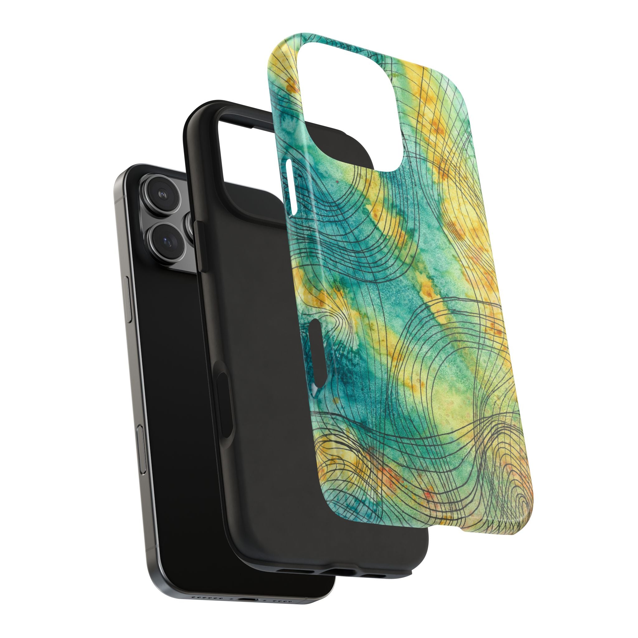 Tough Phone Case - All iPhones and Samsung Galaxys - Exciting Abstract Design #81 The Only Way Is Up