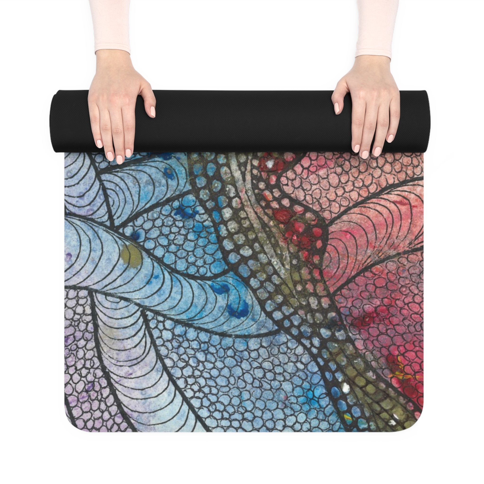 Yoga Mats and Gym Mats. Colourful Abstract Designs. Perfect for Home, Yoga or Gym Class, or a Special Gift #72 After The End