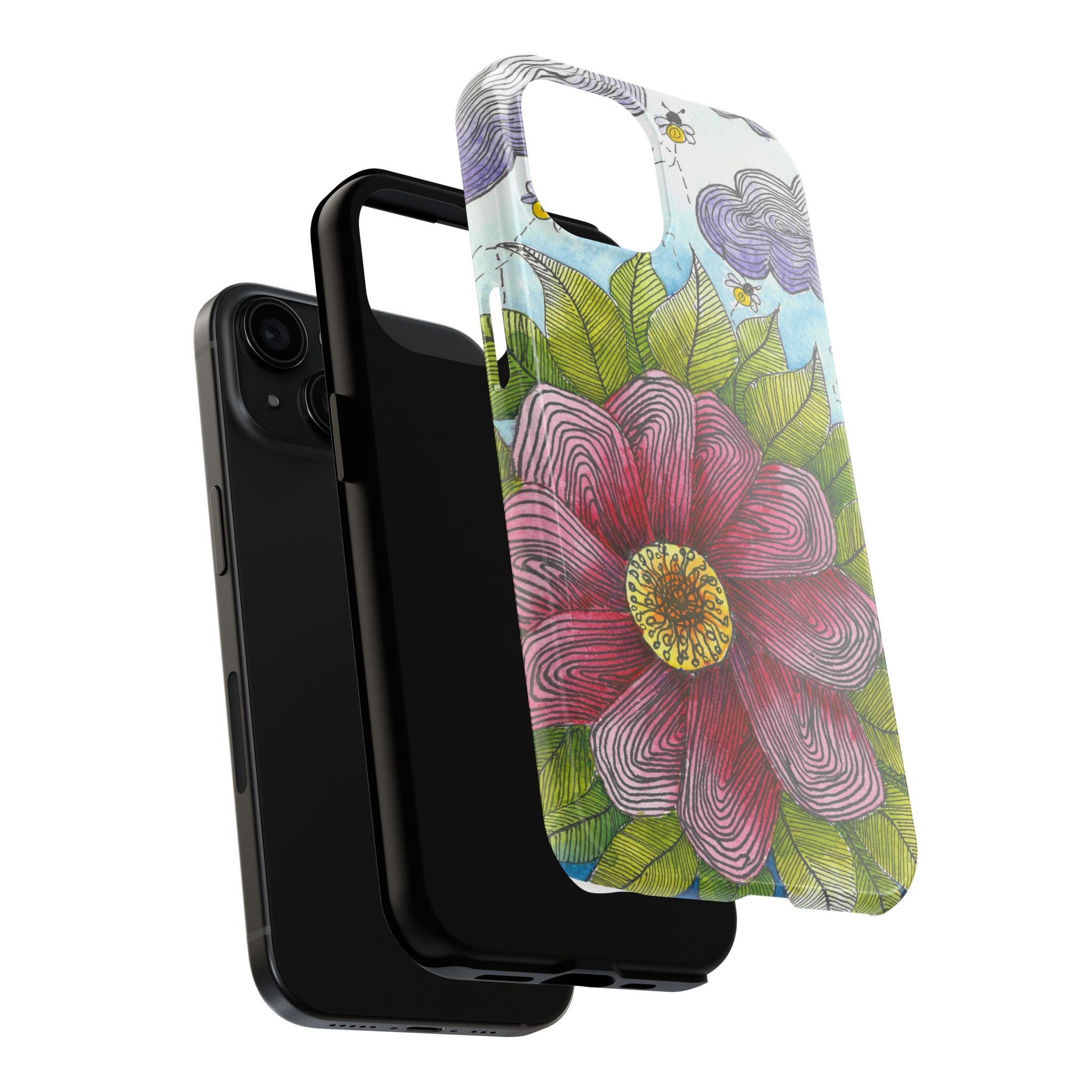 Tough Phone Case - All iPhones and Samsung Galaxys - Exciting Abstract Design  #4 Bloom'n
