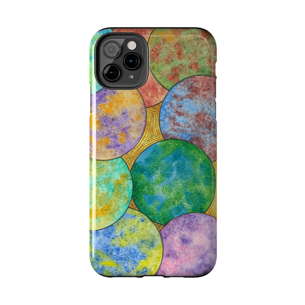 Tough Phone Case - All iPhones and Samsung Galaxys - Exciting Abstract Design #61 Worlds Apart