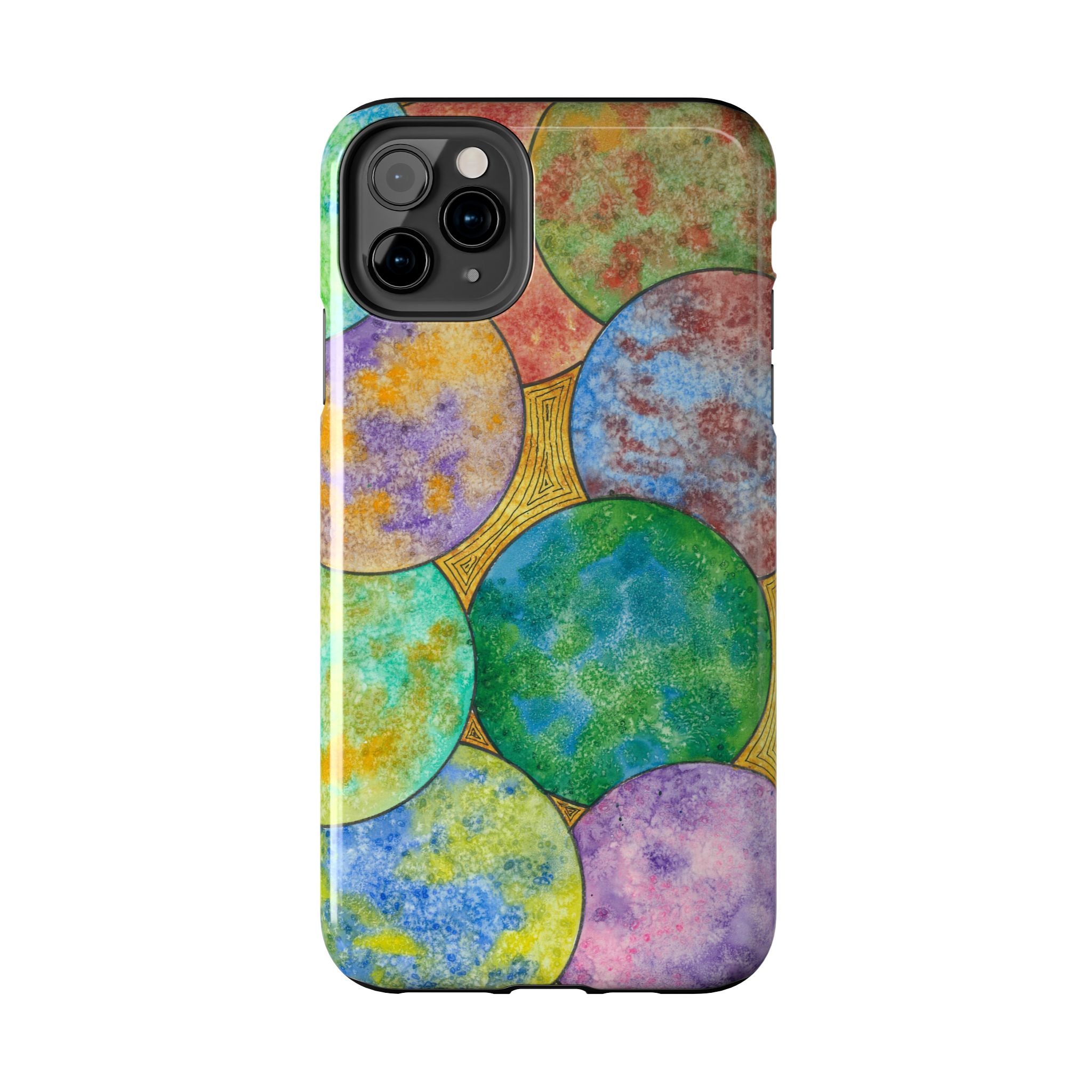 Tough Phone Case - All iPhones and Samsung Galaxys - Exciting Abstract Design #61 Worlds Apart