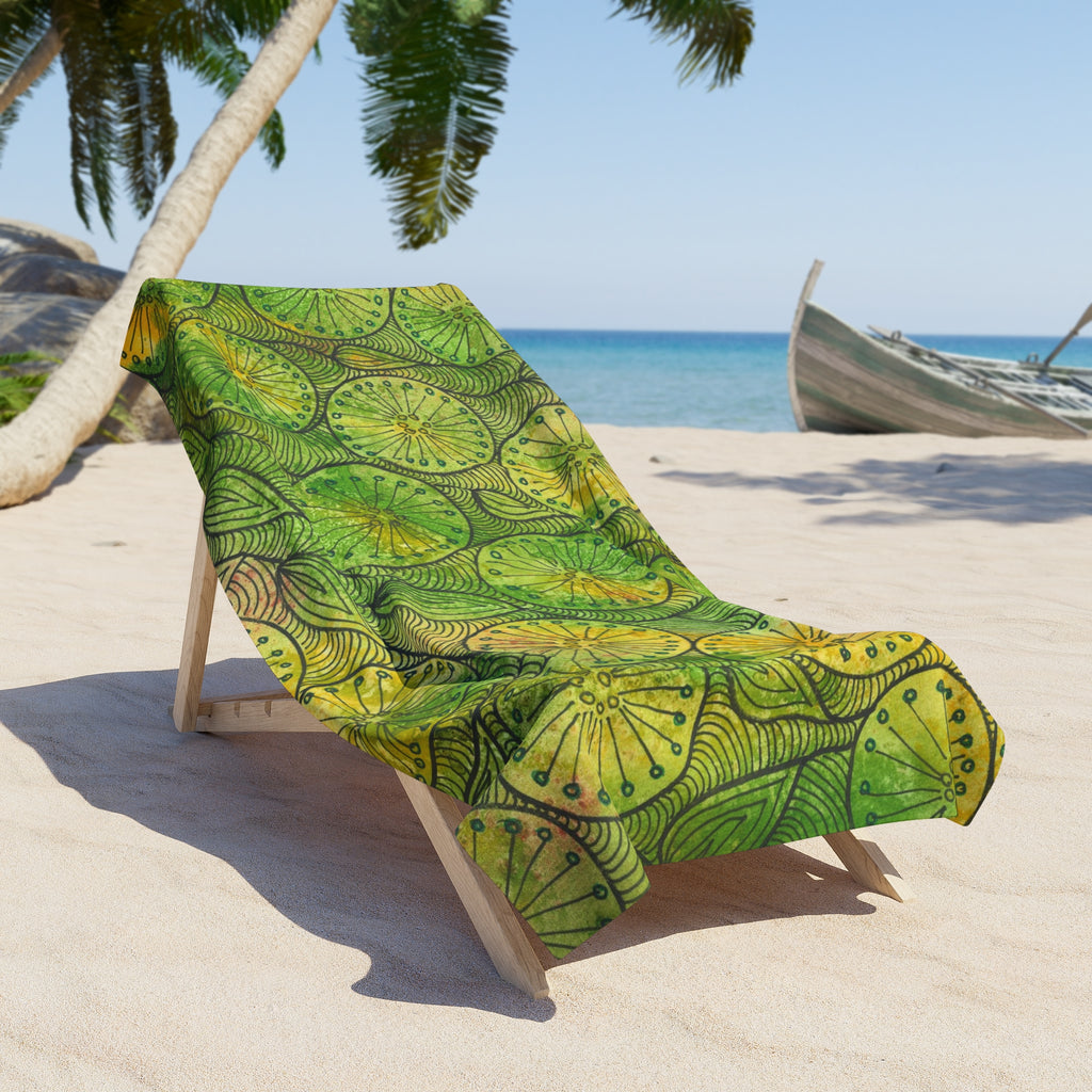 Colourful Abstract Beach Towels, Cotton Loop backing for Durability, 2 Sizes.  For Family and friends or a Special Gift #63 Margarita Mondays