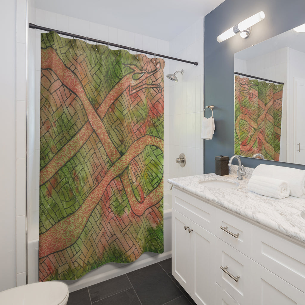 Beautiful Shower Curtains to Refresh Your Bathroom. Colourful Abstract Designs. Perfect For Your Bathroom or Special House-Warming Gift #57 Celtic Flavours