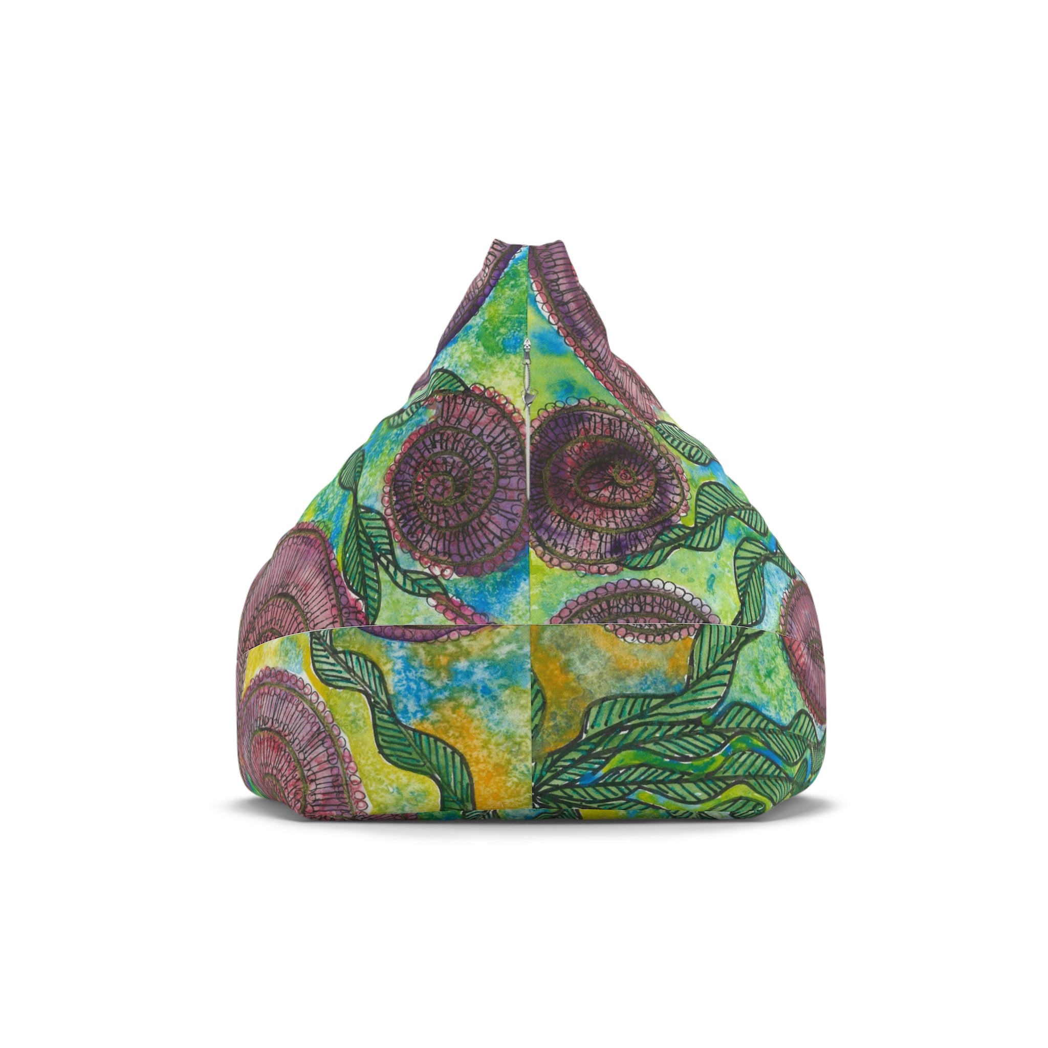 Bean Bag Chair Covers For Indoor & Outdoor - 2 Sizes - Exciting Abstract Design #35 Beetroot To Yourself