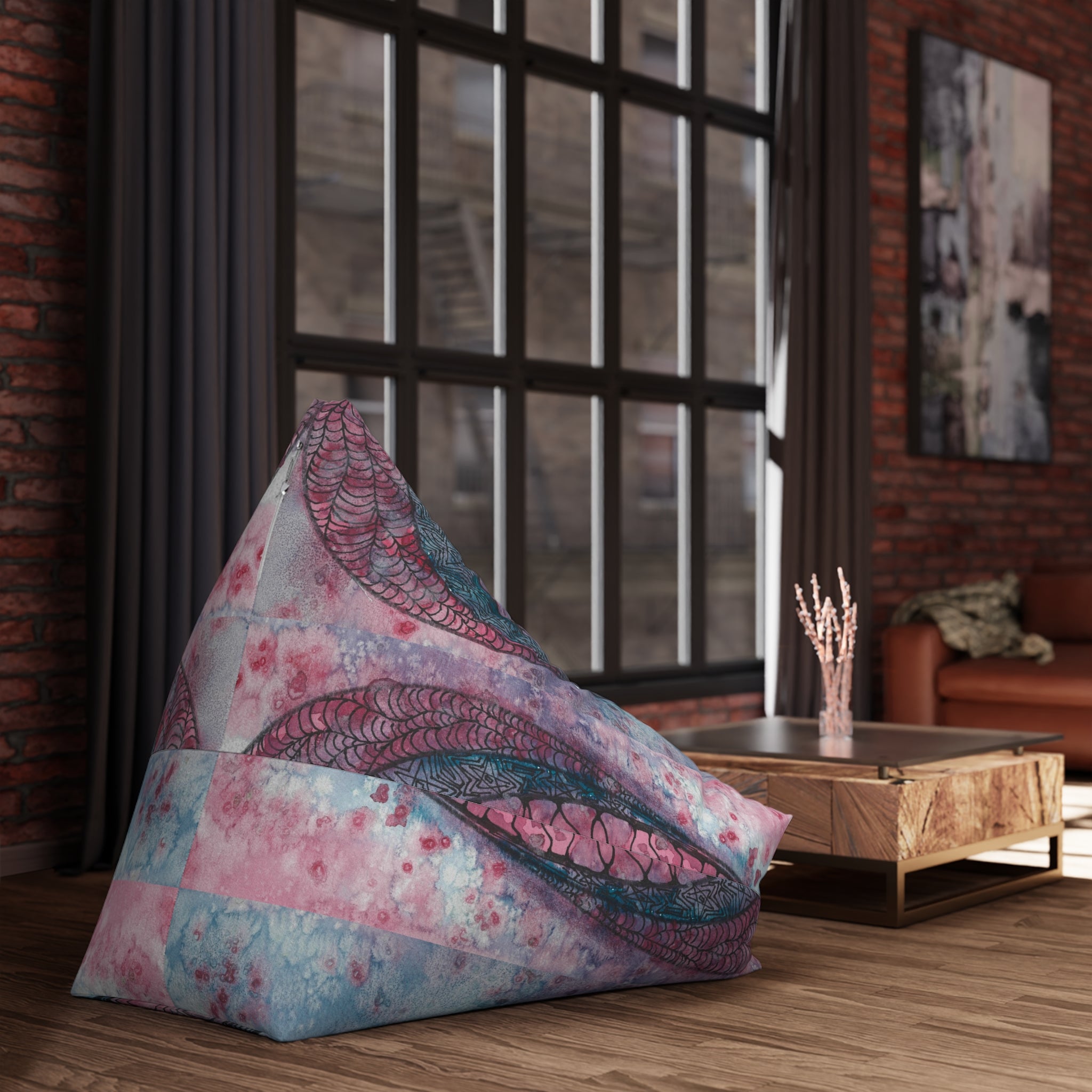 Bean Bag Chair Covers For Indoor & Outdoor - 2 Sizes - Exciting Abstract Design #92 The Goddess Lives