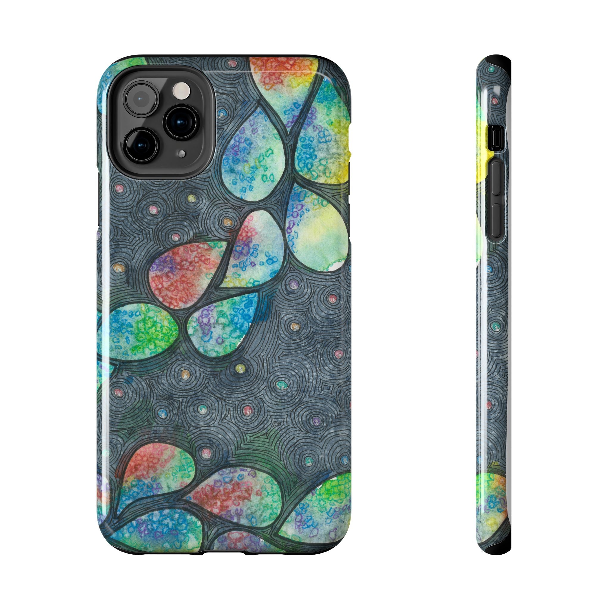Tough Phone Case - All iPhones and Samsung Galaxys - Exciting Abstract Design #30 Give Us A Minute