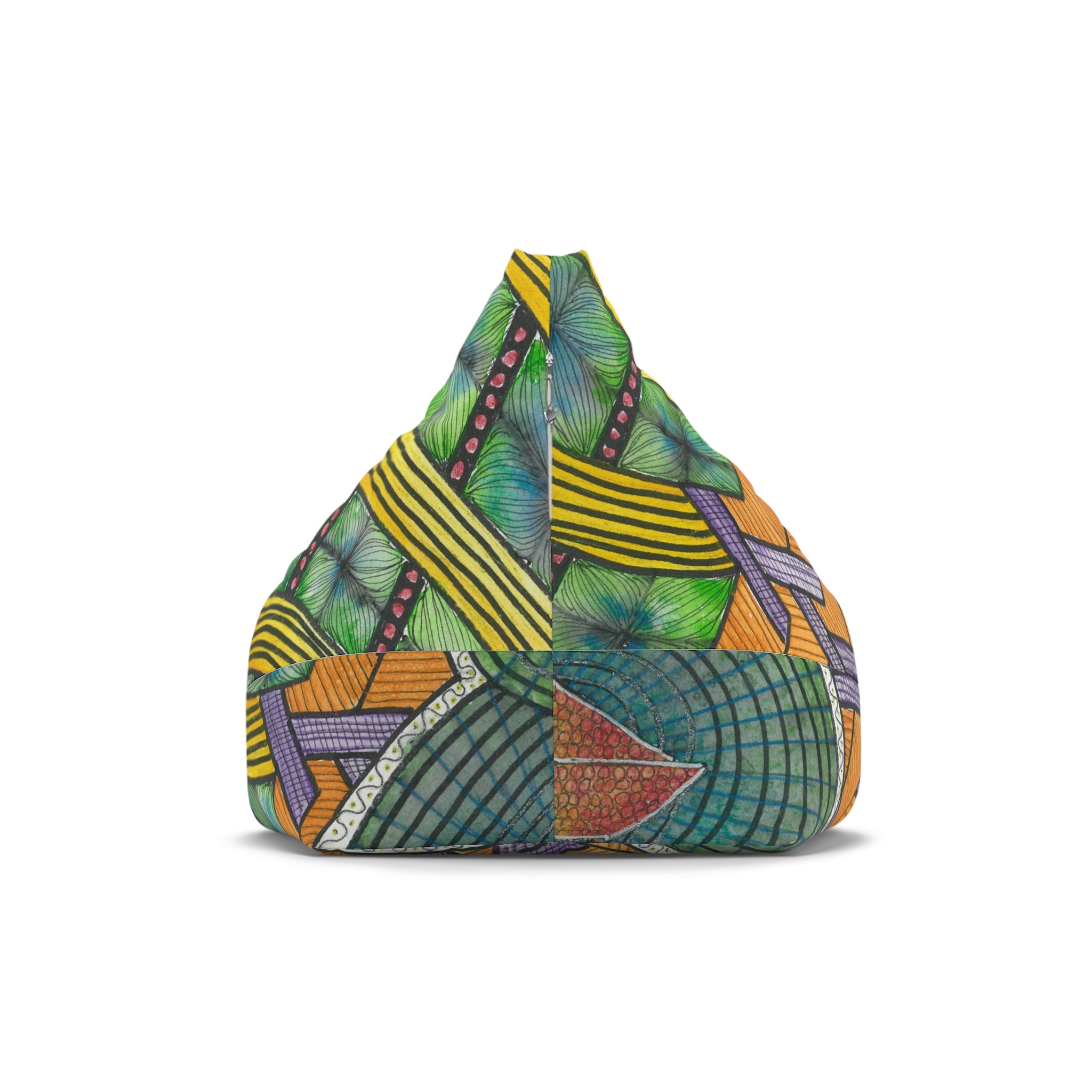 Bean Bag Chair Covers For Indoor & Outdoor - 2 Sizes - Exciting Abstract Design #31 T'Eye Land