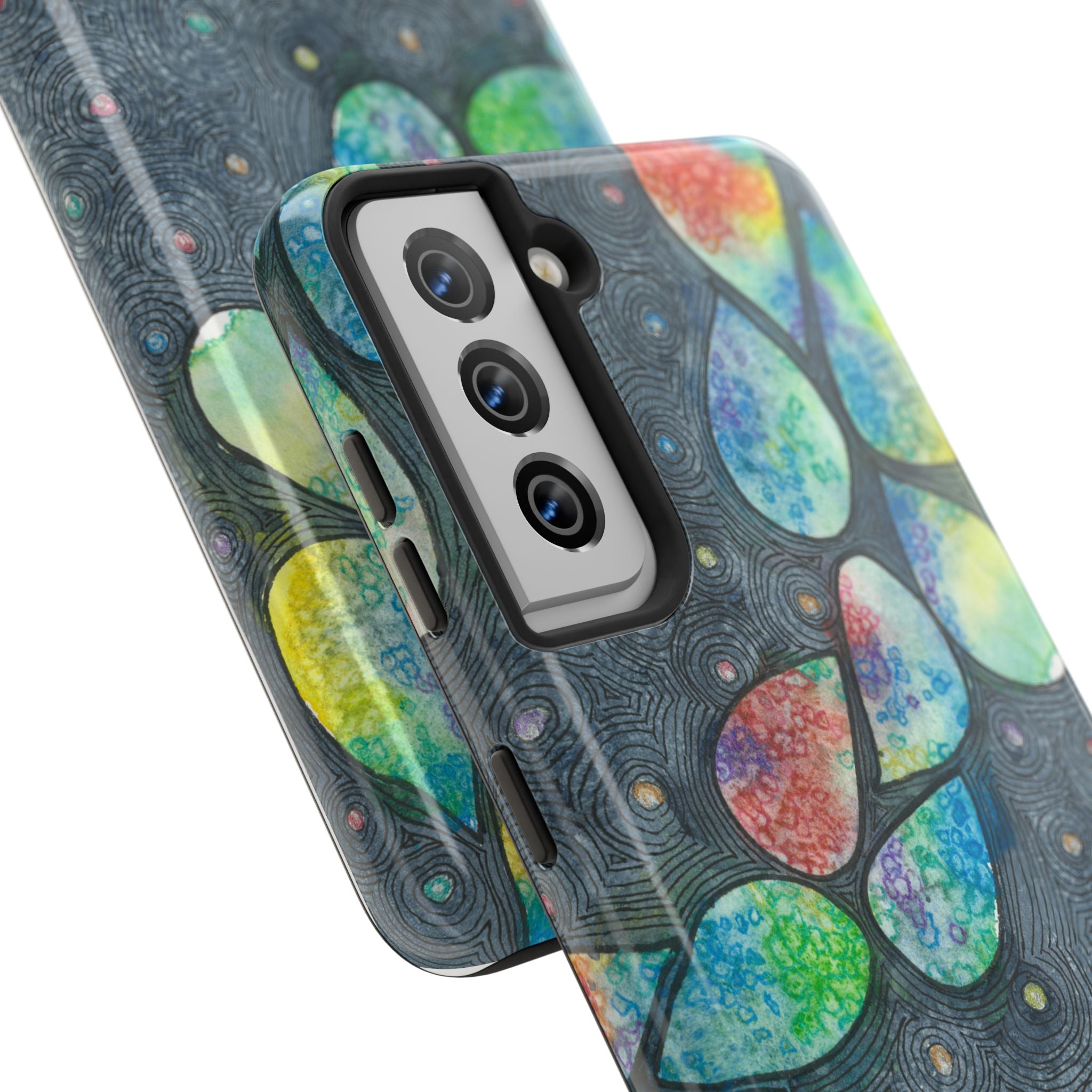 Tough Phone Case - All iPhones and Samsung Galaxys - Exciting Abstract Design #30 Give Us A Minute