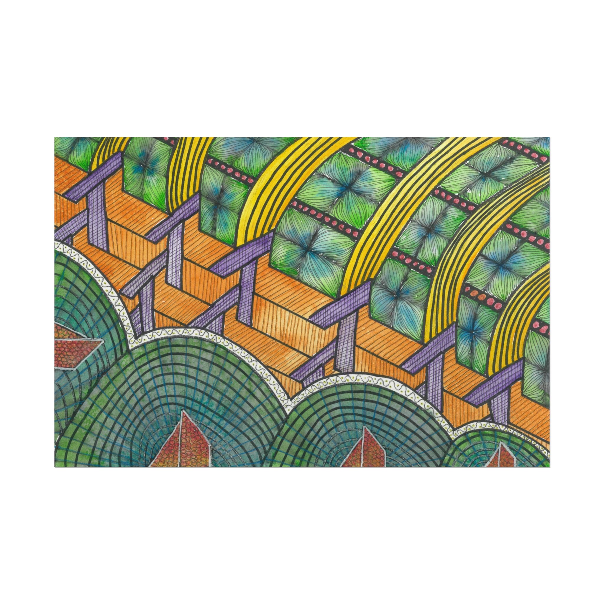 Large Colourful Wall Art, Posters & Prints, For Office, Bedroom or Living Room, or Special Gift #31 T'Eye Land