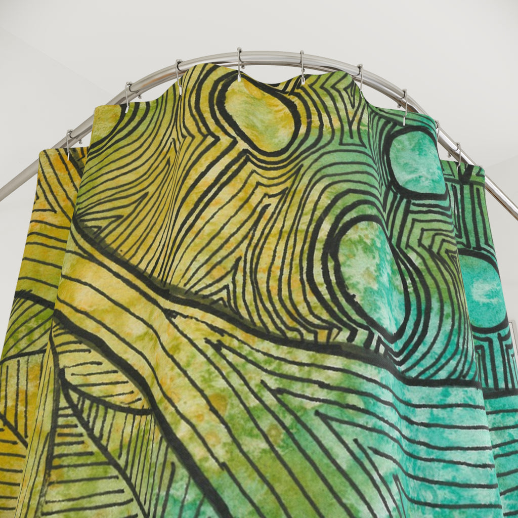 Beautiful Shower Curtains to Refresh Your Bathroom. Colourful Abstract Designs. Perfect For Your Bathroom or Special House-Warming Gift #27 Come What May